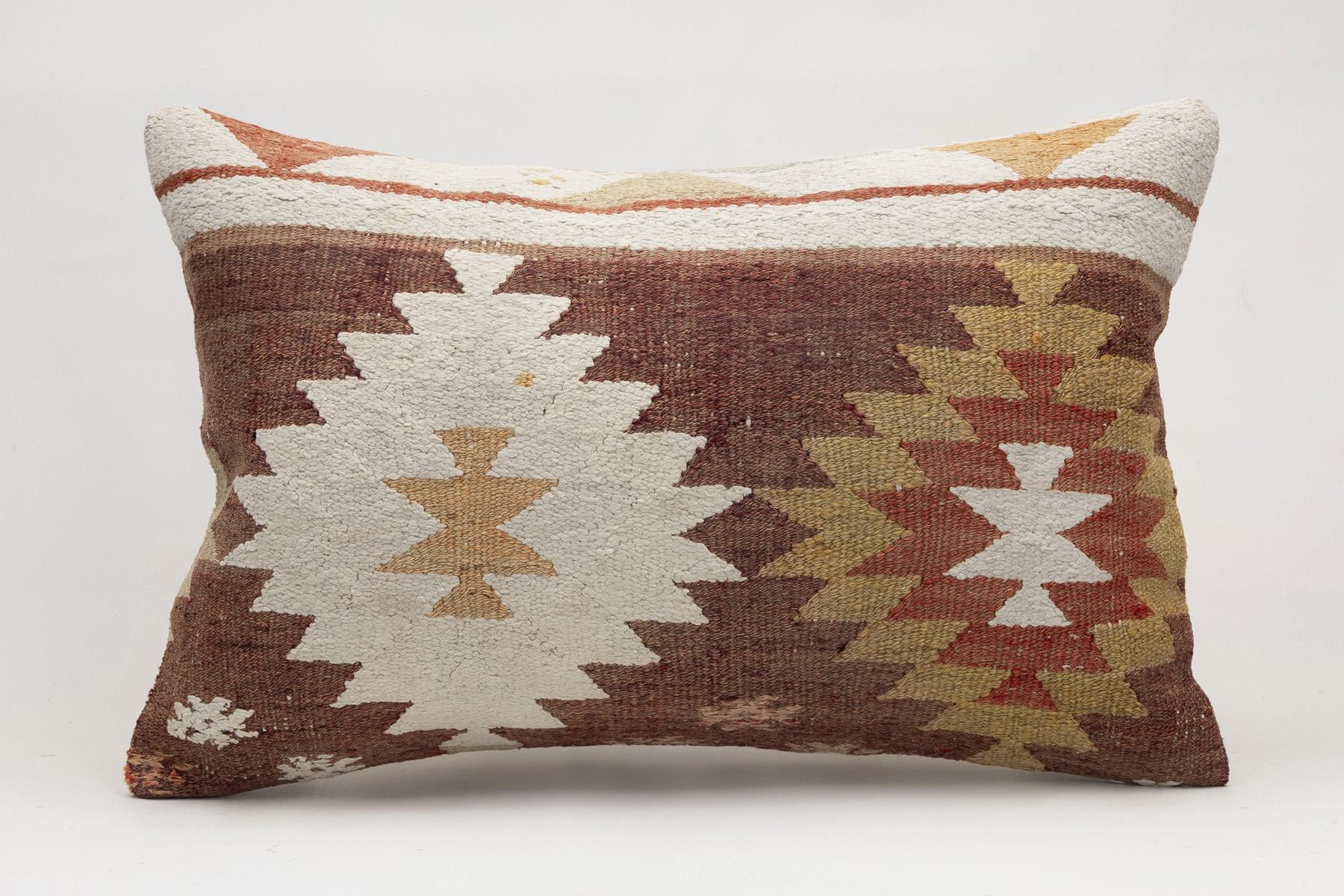 16x24 inches (40x60 cm) Kilim Pillow | KILIM WHOLESALE - Vintage Handmade Pillows - Vintage Handmade Kilim Rugs - It is 100% wool. Artistic and historical rugs. Old handwoven rugs. - Online hand woven rugs and kilim cushions sales. Shipping to a