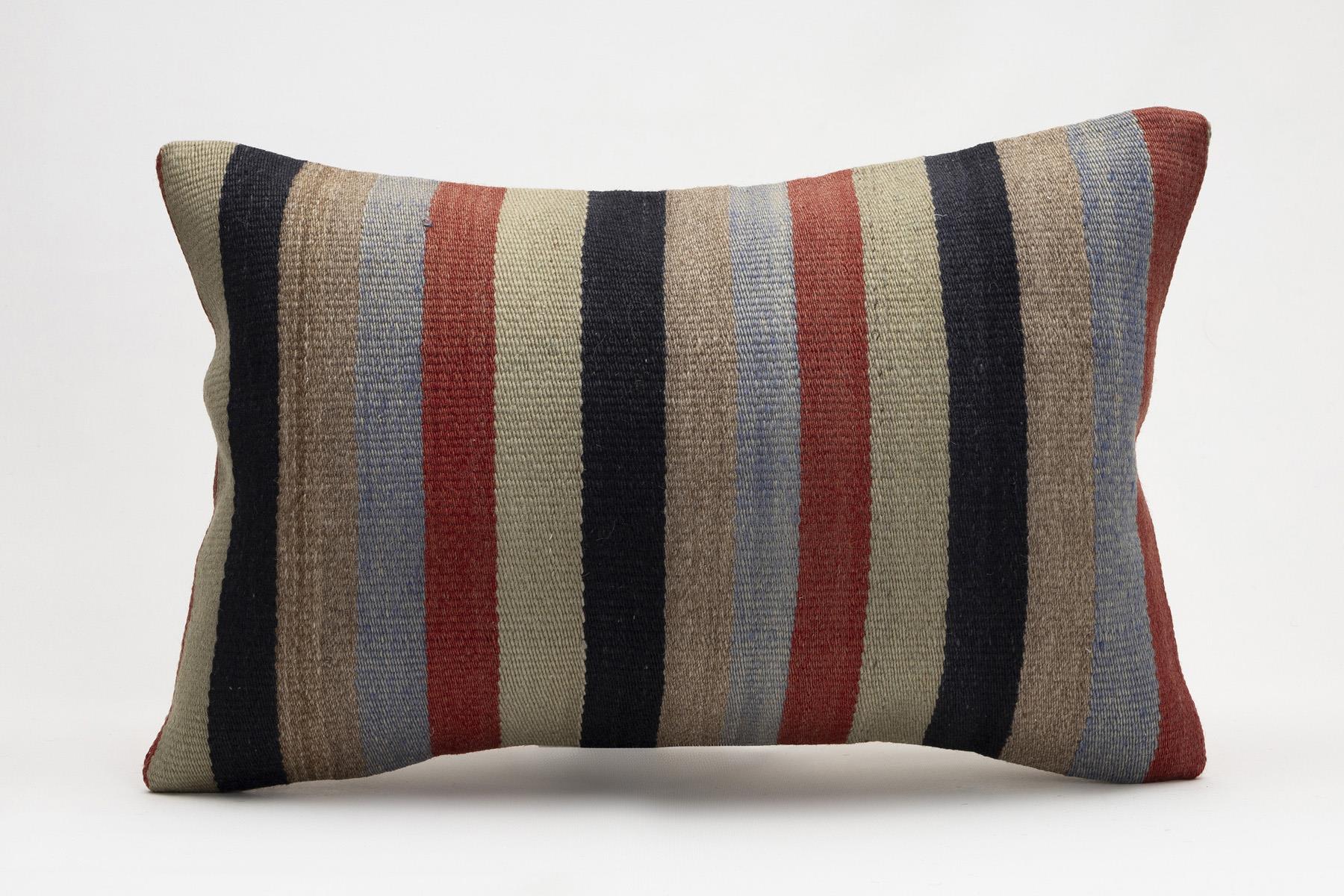 16x24 inches (40x60 cm) Kilim Pillow | KILIM WHOLESALE - Vintage Handmade Pillows - Vintage Handmade Kilim Rugs - It is 100% wool. Artistic and historical rugs. Old handwoven rugs. - Online hand woven rugs and kilim cushions sales. Shipping to a