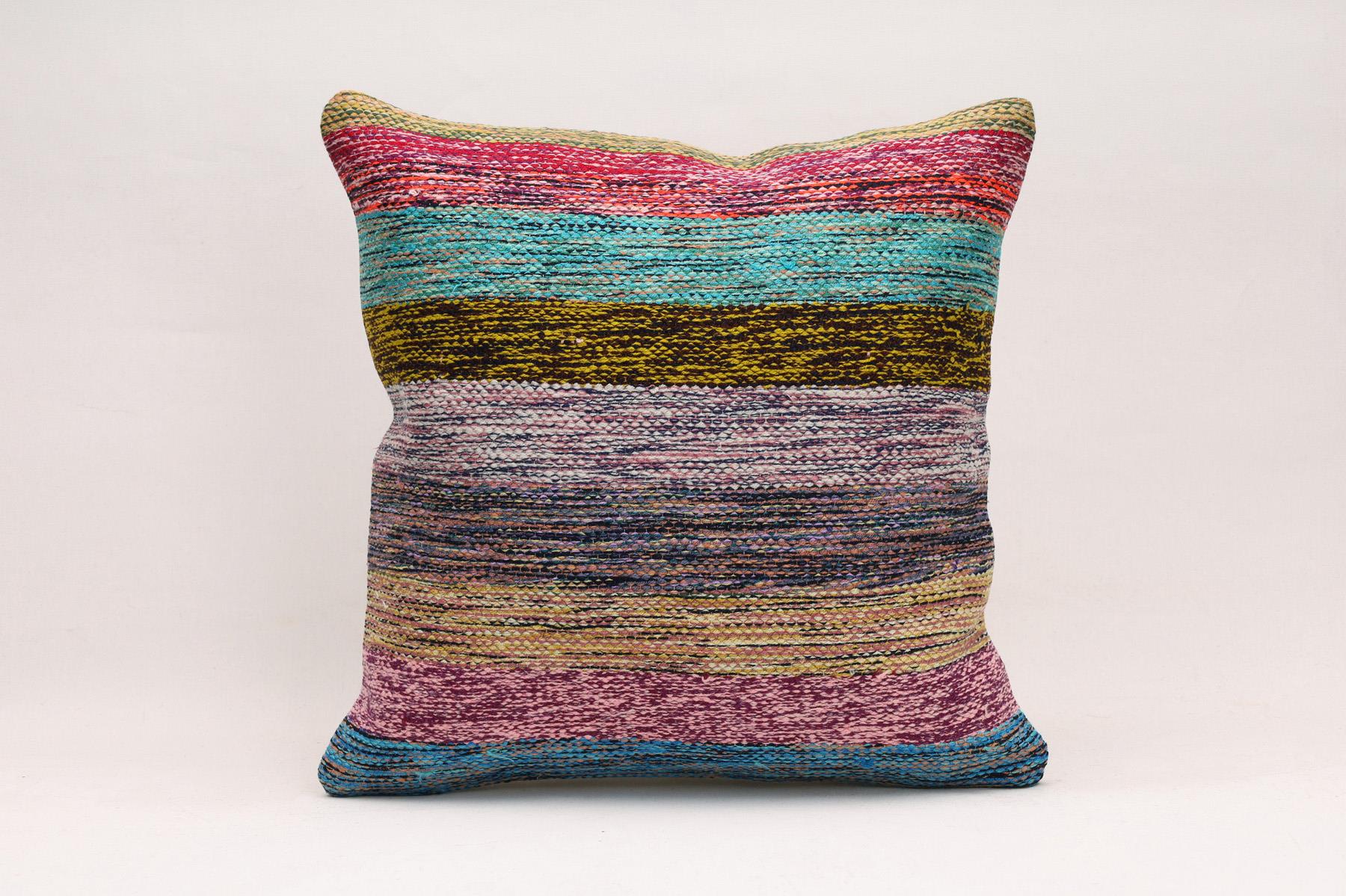 16''16'' (40x40 cm) Kilim Pillows - Vintage Handmade Kilim Pillows - Vintage Handmade Kilim Rugs - It is 100% wool. Artistic and historical rugs. Old handwoven rugs.