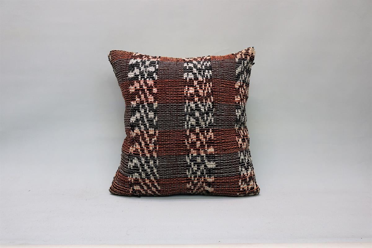 16''16'' (40x40 cm) Kilim Pillows - Vintage Handmade Kilim Pillows - Vintage Handmade Kilim Rugs - It is 100% wool. Artistic and historical rugs. Old handwoven rugs.