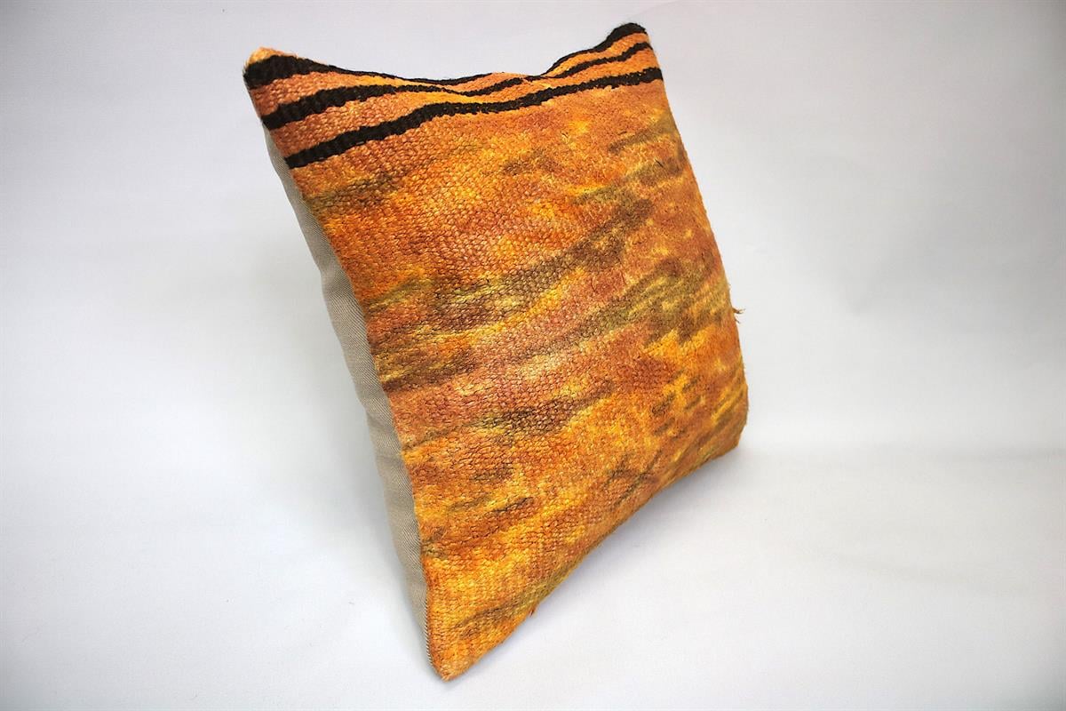 16''16'' (40x40 cm) Kilim Pillows - Vintage Handmade Kilim Pillows - Vintage Handmade Kilim Rugs - It is 100% wool. Artistic and historical rugs. Old handwoven rugs.