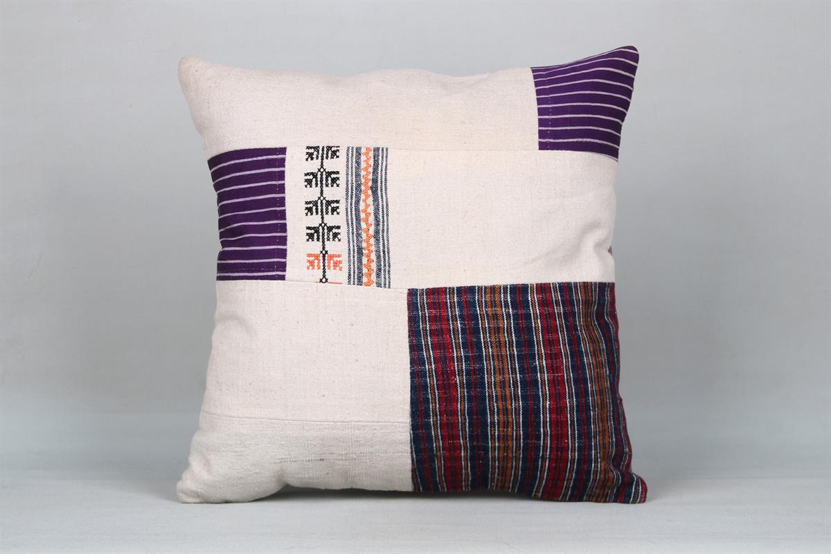 16''16'' (40x40 cm) Kilim Pillows - Vintage Handmade Kilim Pillows - Vintage Handmade Kilim Rugs - It is 100% wool. Artistic and historical rugs. Old handwoven rugs.