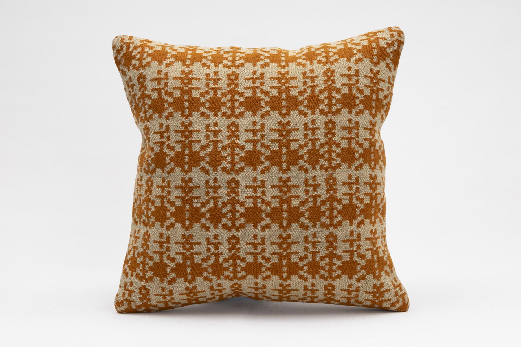 16''16'' (40x40 cm) Kilim Pillows - Vintage Handmade Kilim Pillows - Vintage Handmade Kilim Rugs - It is 100% wool. Artistic and historical rugs. Old handwoven rugs.