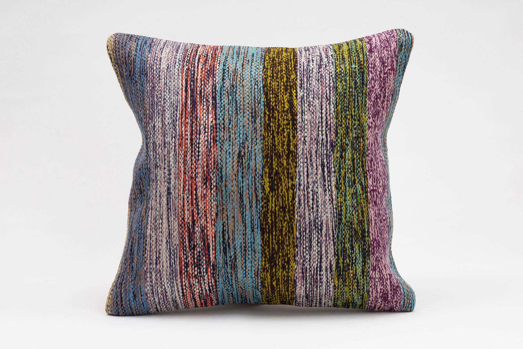 16''16'' (40x40 cm) Kilim Pillows - Vintage Handmade Kilim Pillows - Vintage Handmade Kilim Rugs - It is 100% wool. Artistic and historical rugs. Old handwoven rugs.