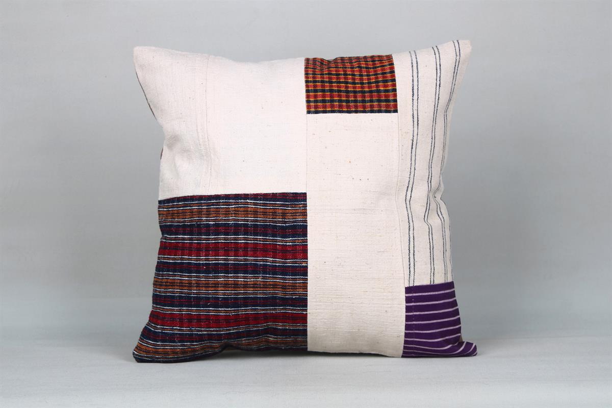 16''16'' (40x40 cm) Kilim Pillows - Vintage Handmade Kilim Pillows - Vintage Handmade Kilim Rugs - It is 100% wool. Artistic and historical rugs. Old handwoven rugs.