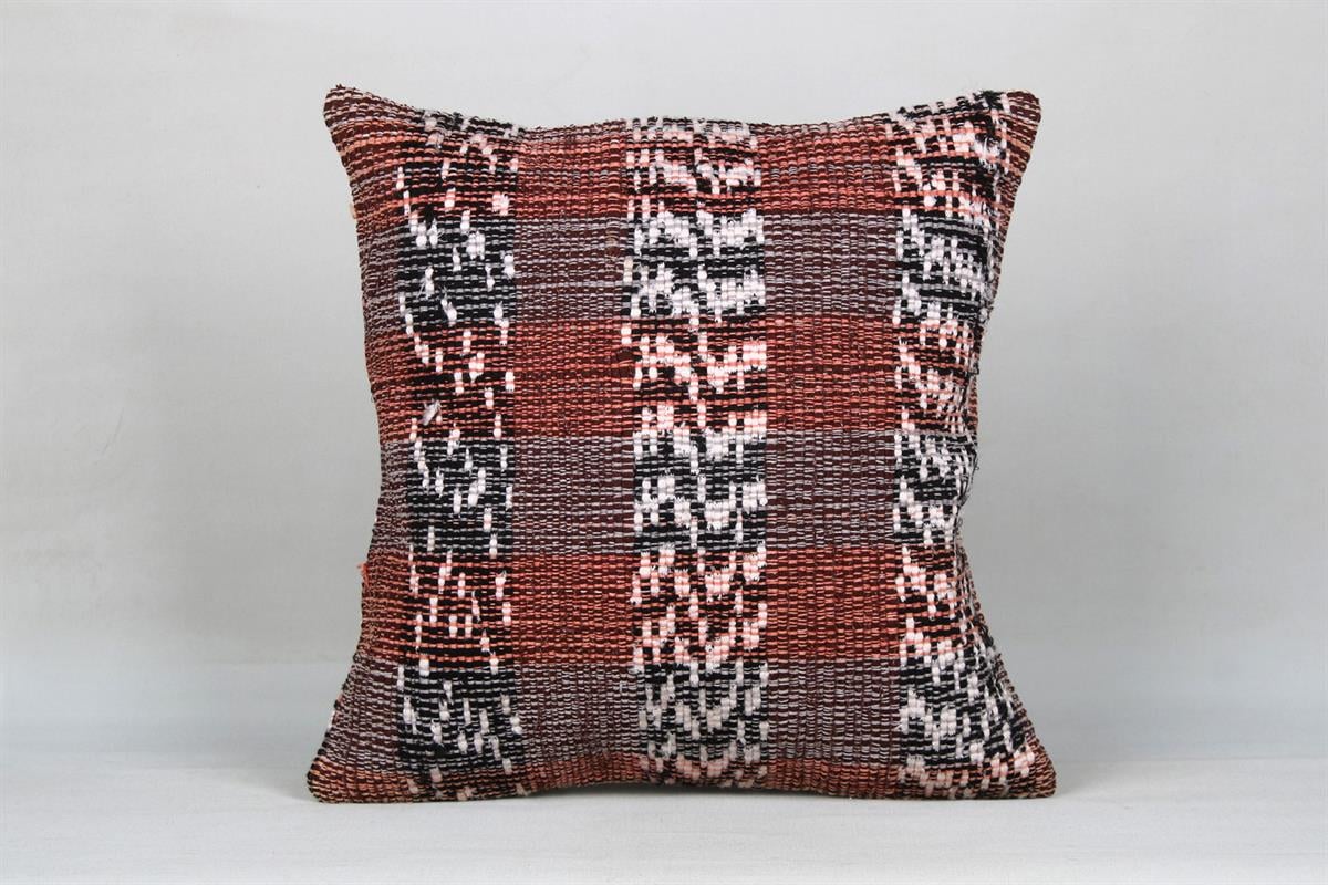16''16'' (40x40 cm) Kilim Pillows - Vintage Handmade Kilim Pillows - Vintage Handmade Kilim Rugs - It is 100% wool. Artistic and historical rugs. Old handwoven rugs.