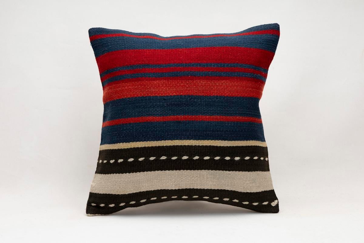 16''16'' (40x40 cm) Kilim Pillows - Vintage Handmade Kilim Pillows - Vintage Handmade Kilim Rugs - It is 100% wool. Artistic and historical rugs. Old handwoven rugs.