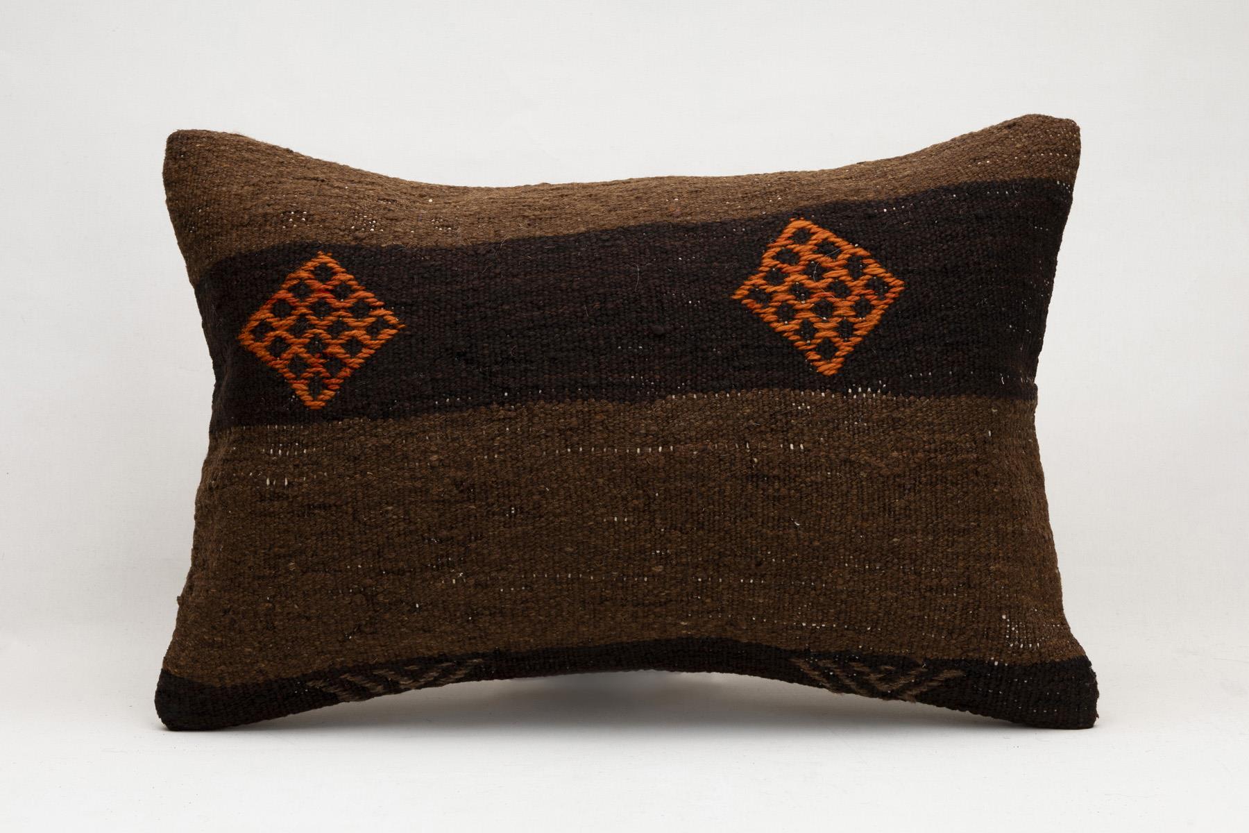 16''24'' (40x60 cm) Kilim Pillows - Vintage Handmade Kilim Pillows - Vintage Handmade Kilim Rugs - It is 100% wool. Artistic and historical rugs. Old handwoven rugs.
