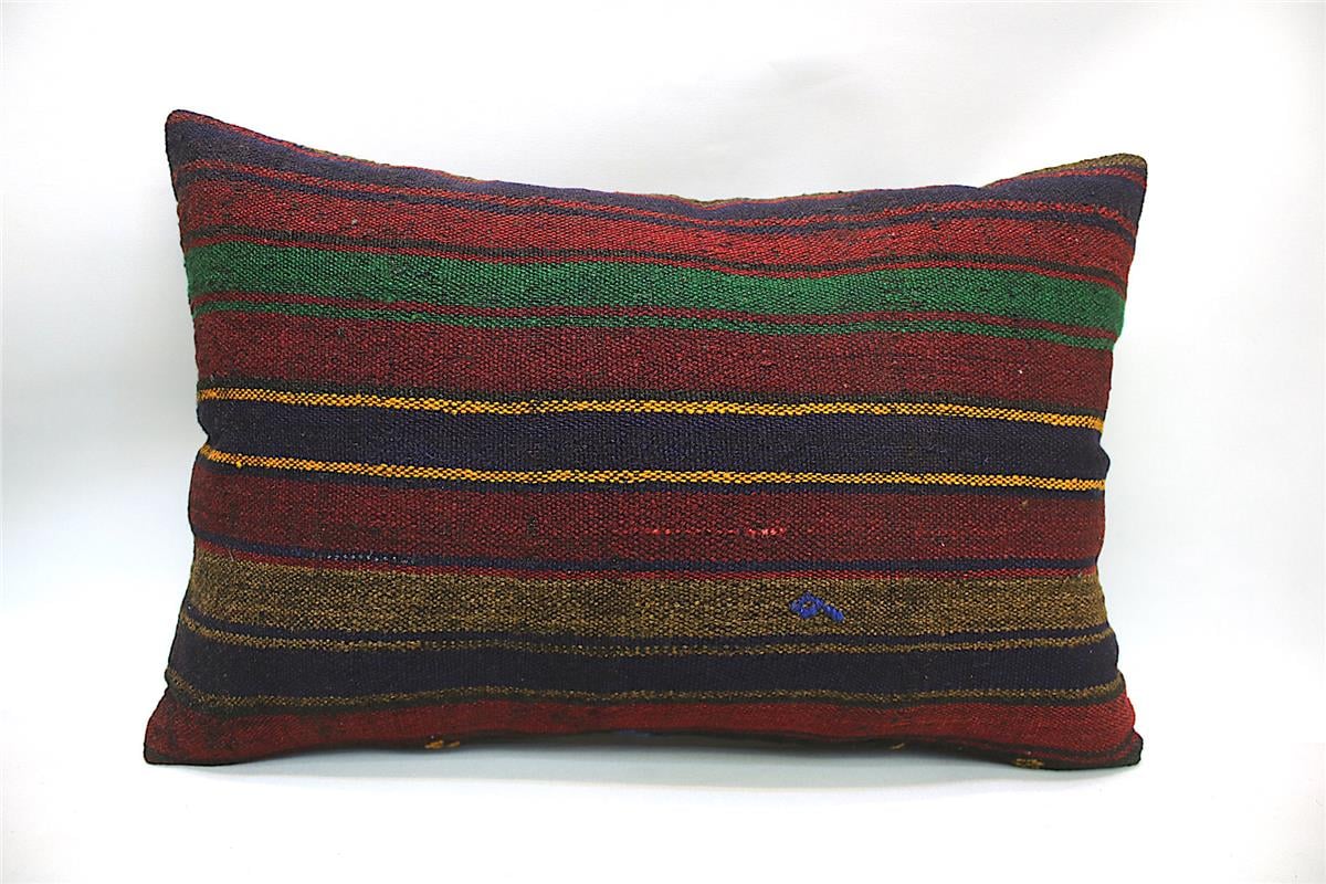 16''24'' (40x60 cm) Kilim Pillows - Vintage Handmade Kilim Pillows - Vintage Handmade Kilim Rugs - It is 100% wool. Artistic and historical rugs. Old handwoven rugs.