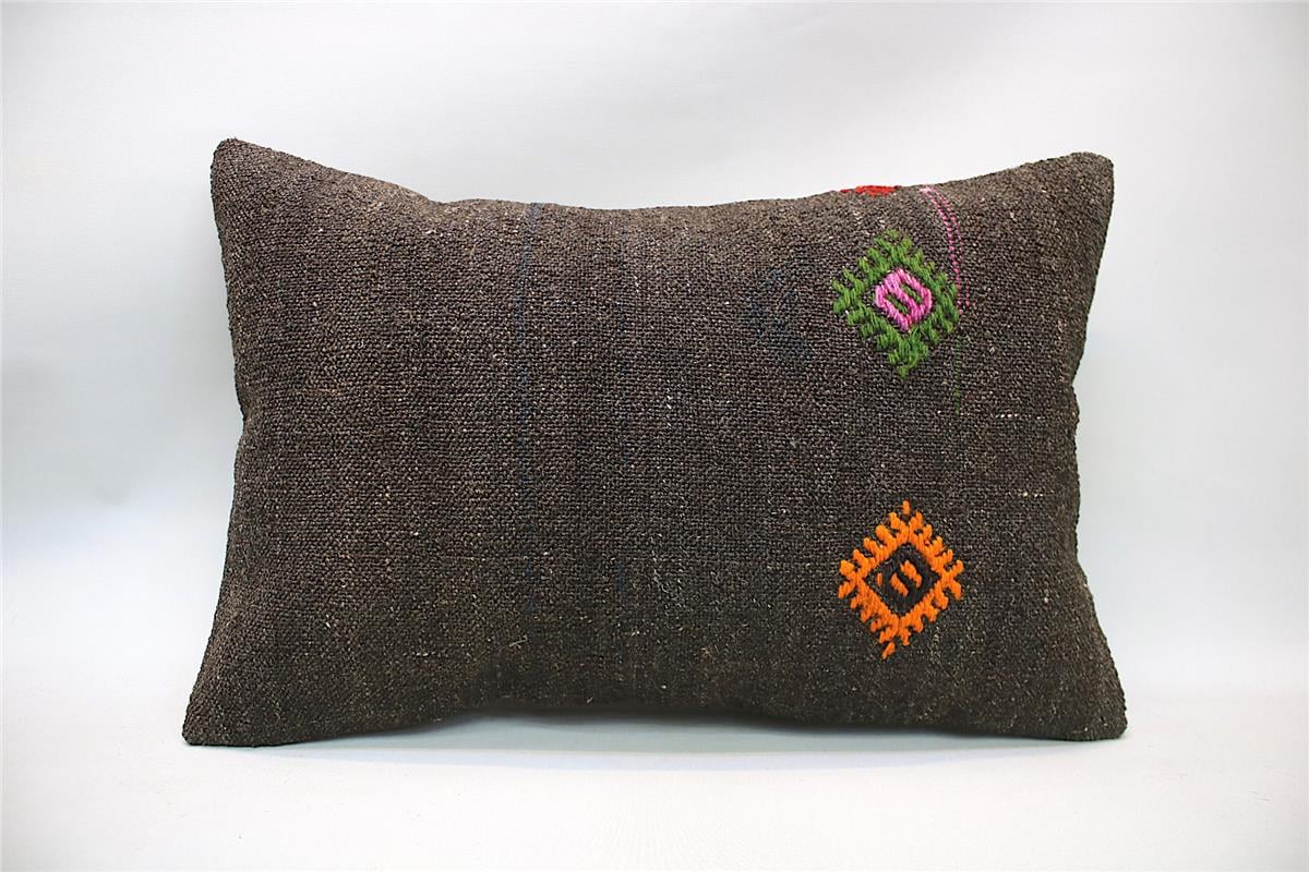 16''24'' (40x60 cm) Kilim Pillows - Vintage Handmade Kilim Pillows - Vintage Handmade Kilim Rugs - It is 100% wool. Artistic and historical rugs. Old handwoven rugs.