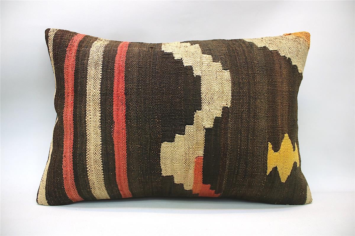 16''24'' (40x60 cm) Kilim Pillows - Vintage Handmade Kilim Pillows - Vintage Handmade Kilim Rugs - It is 100% wool. Artistic and historical rugs. Old handwoven rugs.