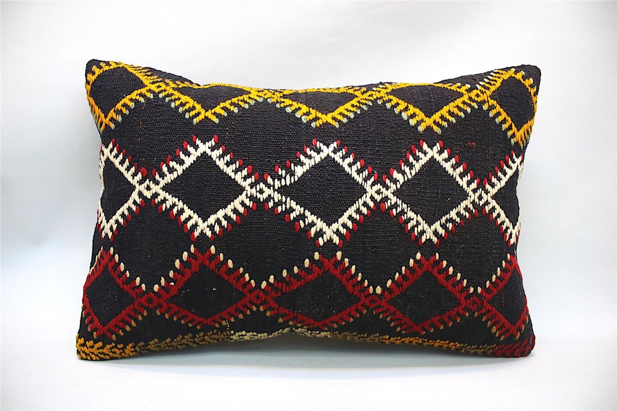 16''24'' (40x60 cm) Kilim Pillows - Vintage Handmade Kilim Pillows - Vintage Handmade Kilim Rugs - It is 100% wool. Artistic and historical rugs. Old handwoven rugs.
