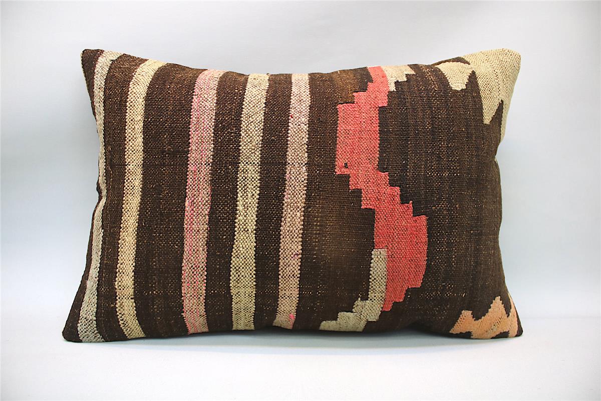 16''24'' (40x60 cm) Kilim Pillows - Vintage Handmade Kilim Pillows - Vintage Handmade Kilim Rugs - It is 100% wool. Artistic and historical rugs. Old handwoven rugs.