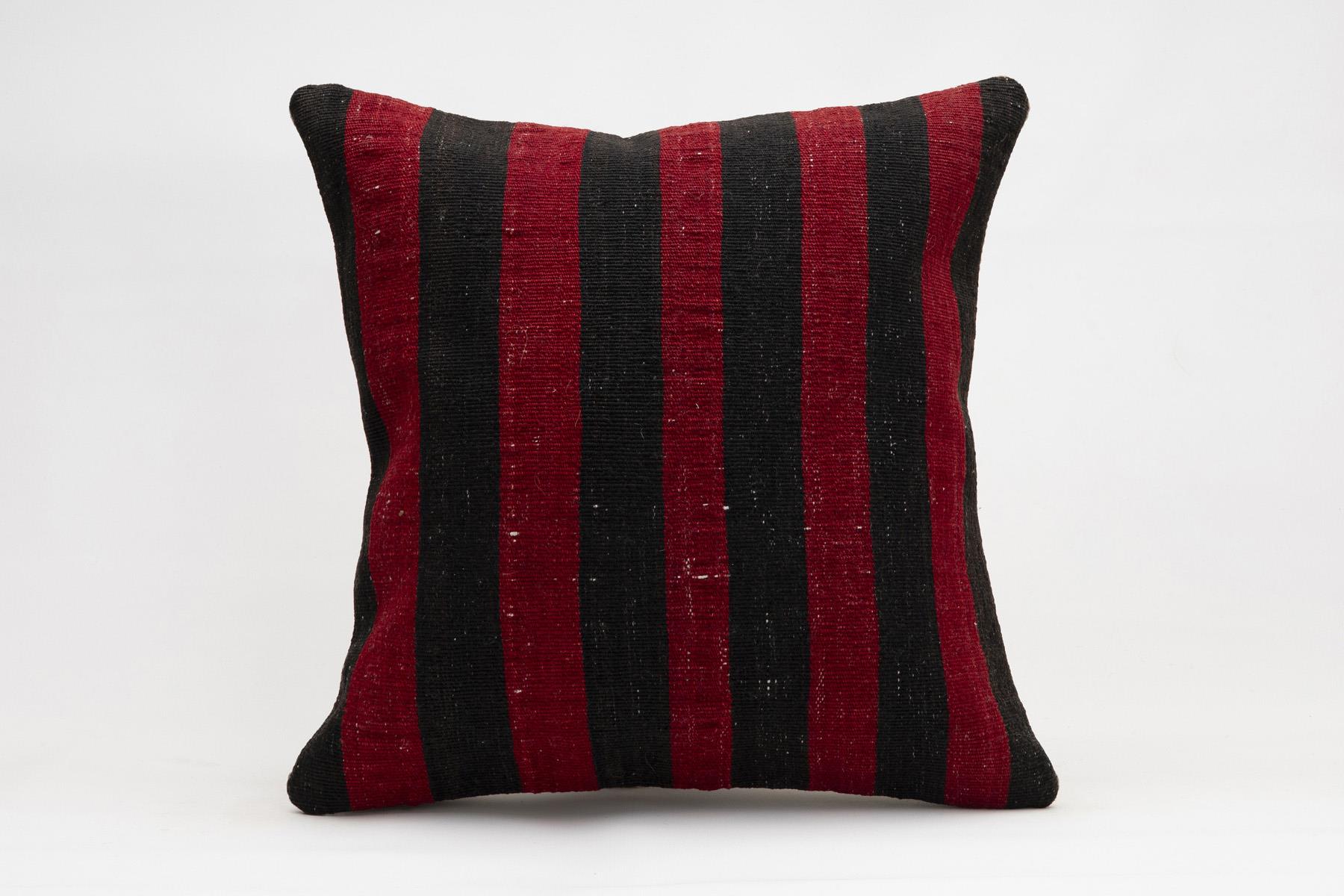 18x18 inches (45x45 cm) Kilim Pillow | KILIM WHOLESALE - Vintage Handmade Pillows - Vintage Handmade Kilim Rugs - It is 100% wool. Artistic and historical rugs. Old handwoven rugs. - Online hand woven rugs and kilim cushions sales. Shipping to a