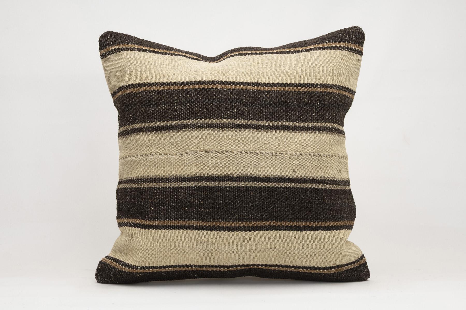 20x20 inches (50x50 cm) Kilim Pillow | KILIM WHOLESALE - Vintage Handmade Pillows - Vintage Handmade Kilim Rugs - It is 100% wool. Artistic and historical rugs. Old handwoven rugs. - Online hand woven rugs and kilim cushions sales. Shipping to a