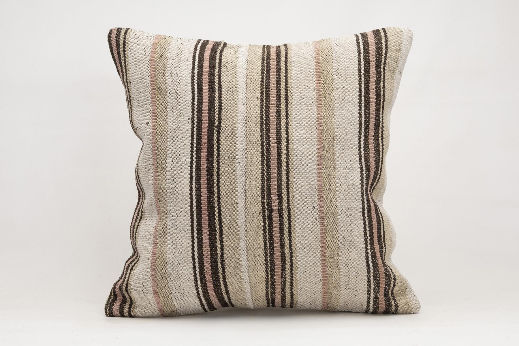 20x20 inches (50x50 cm) Kilim Pillow | KILIM WHOLESALE - Vintage Handmade Pillows - Vintage Handmade Kilim Rugs - It is 100% wool. Artistic and historical rugs. Old handwoven rugs. - Online hand woven rugs and kilim cushions sales. Shipping to a