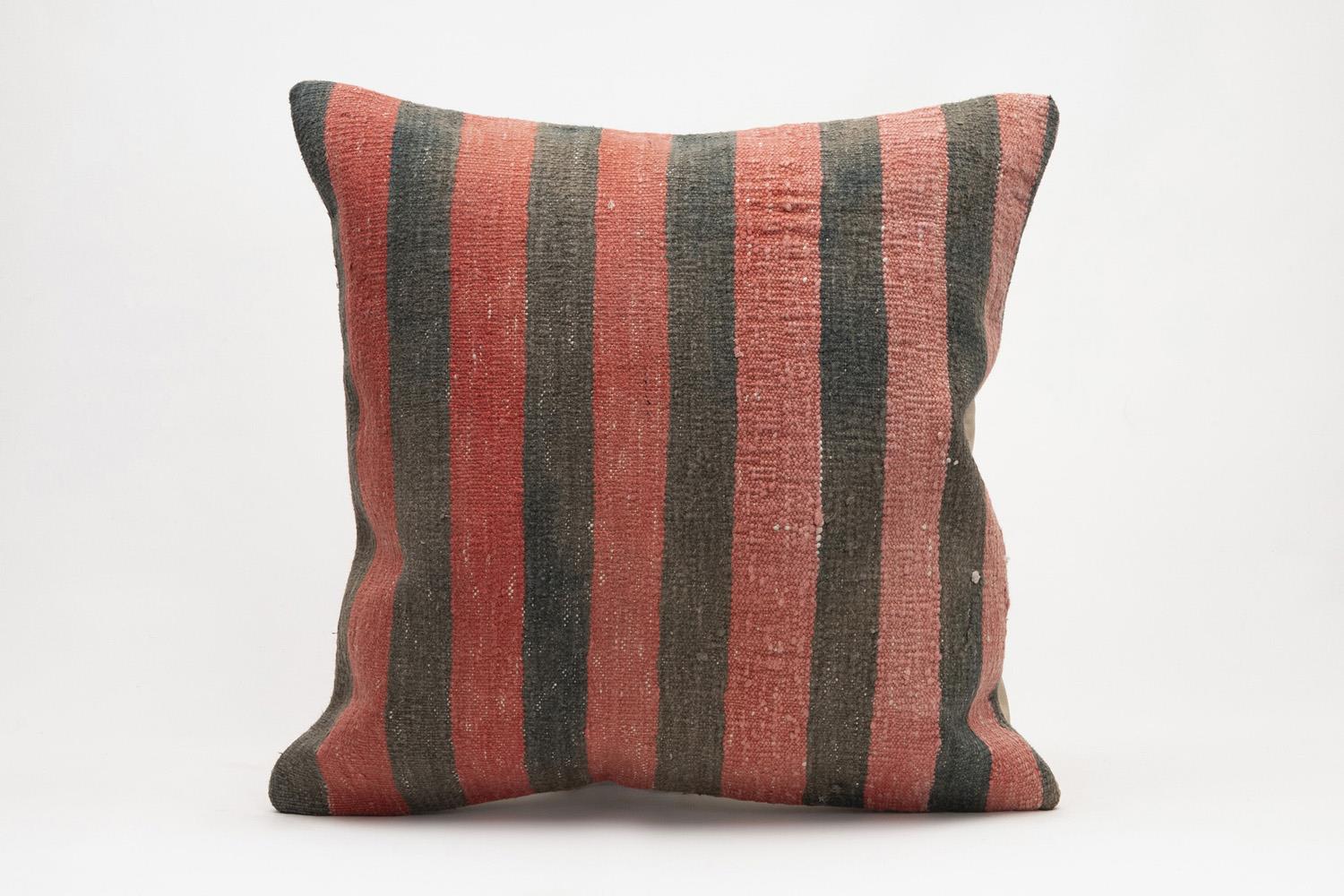 20x20 inches (50x50 cm) Kilim Pillow | KILIM WHOLESALE - Vintage Handmade Pillows - Vintage Handmade Kilim Rugs - It is 100% wool. Artistic and historical rugs. Old handwoven rugs. - Online hand woven rugs and kilim cushions sales. Shipping to a