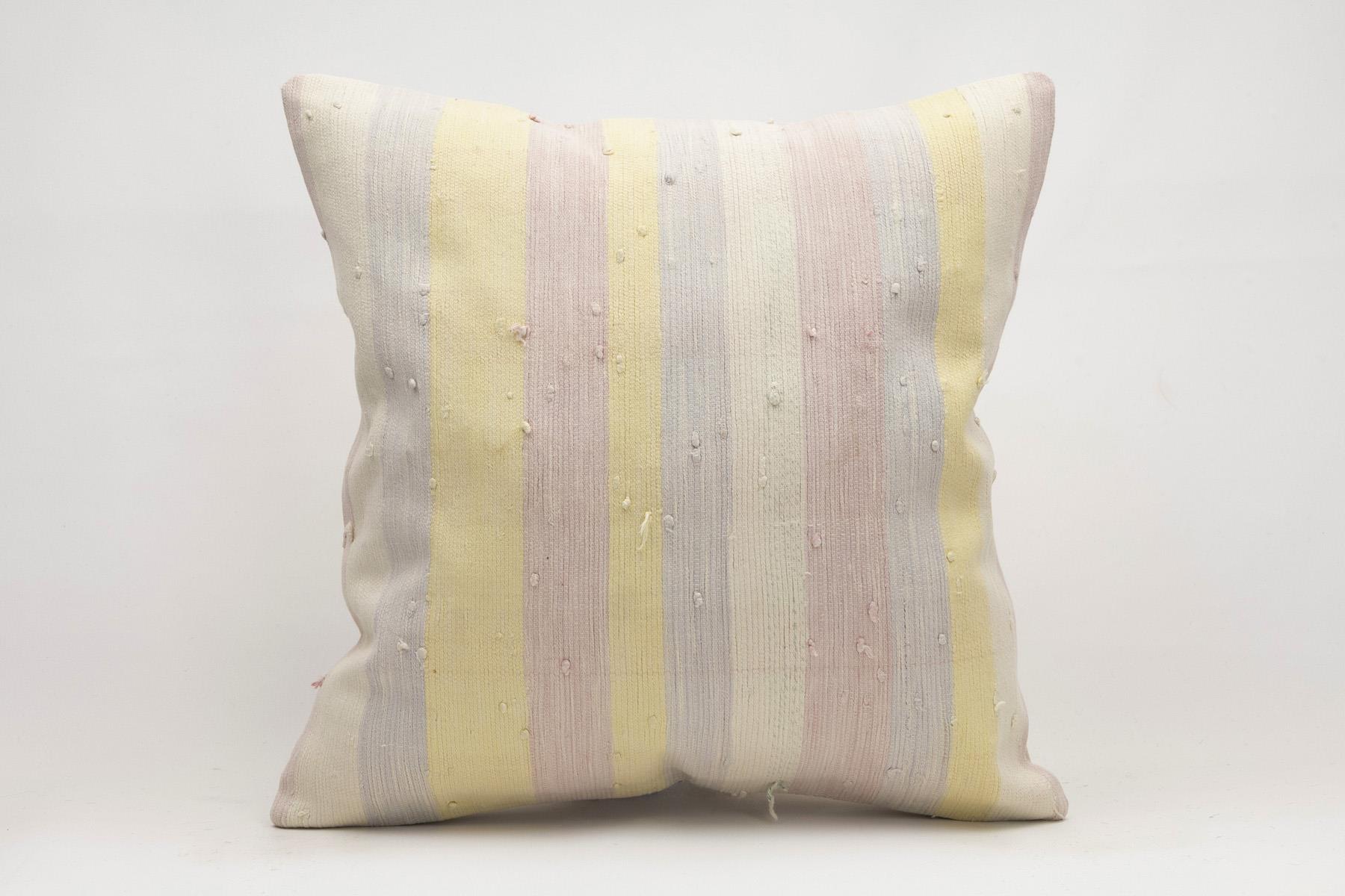 20x20 inches (50x50 cm) Kilim Pillow | KILIM WHOLESALE - Vintage Handmade Pillows - Vintage Handmade Kilim Rugs - It is 100% wool. Artistic and historical rugs. Old handwoven rugs. - Online hand woven rugs and kilim cushions sales. Shipping to a