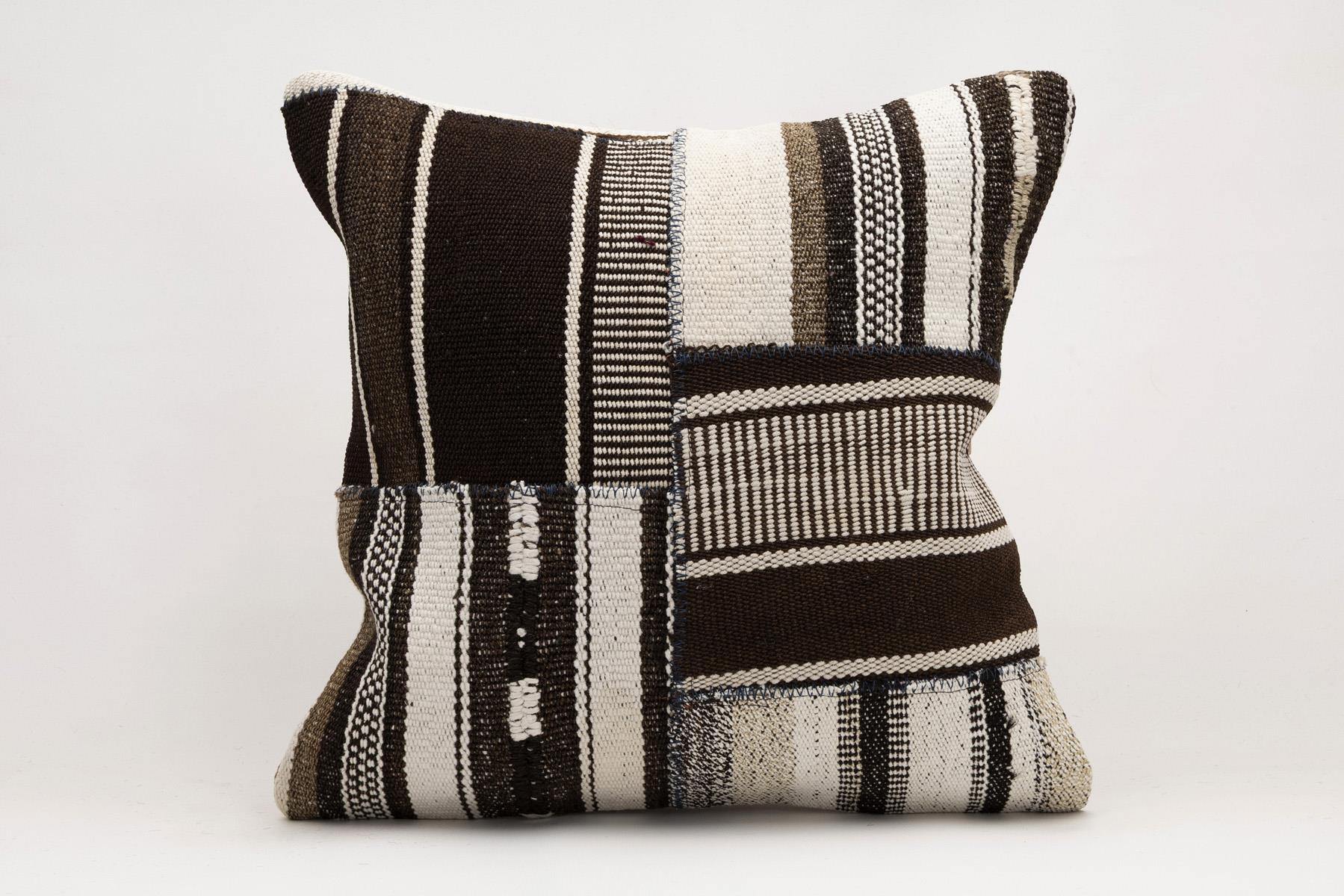 20x20 inches (50x50 cm) Kilim Pillow | KILIM WHOLESALE - Vintage Handmade Pillows - Vintage Handmade Kilim Rugs - It is 100% wool. Artistic and historical rugs. Old handwoven rugs. - Online hand woven rugs and kilim cushions sales. Shipping to a
