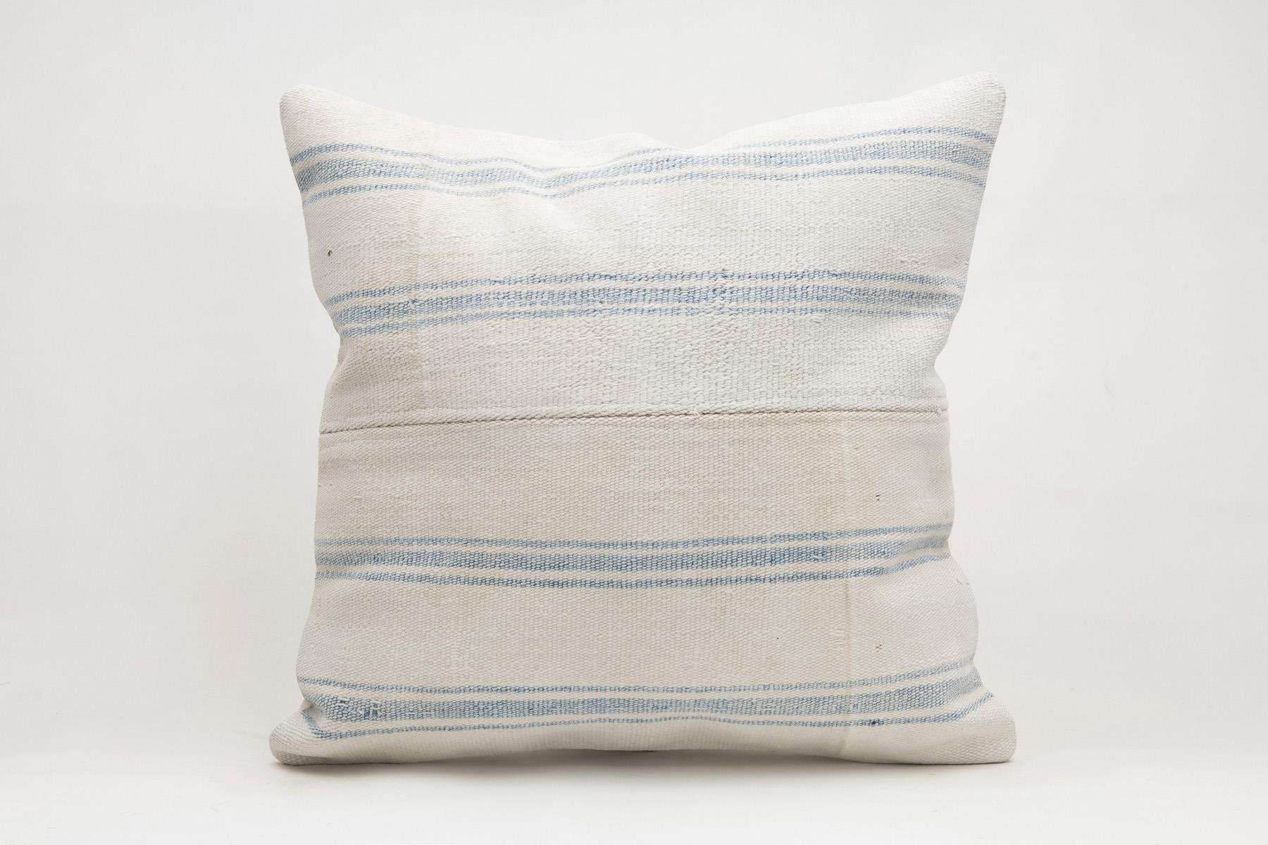 20x20 inches (50x50 cm) Kilim Pillow | KILIM WHOLESALE - Vintage Handmade Pillows - Vintage Handmade Kilim Rugs - It is 100% wool. Artistic and historical rugs. Old handwoven rugs. - Online hand woven rugs and kilim cushions sales. Shipping to a