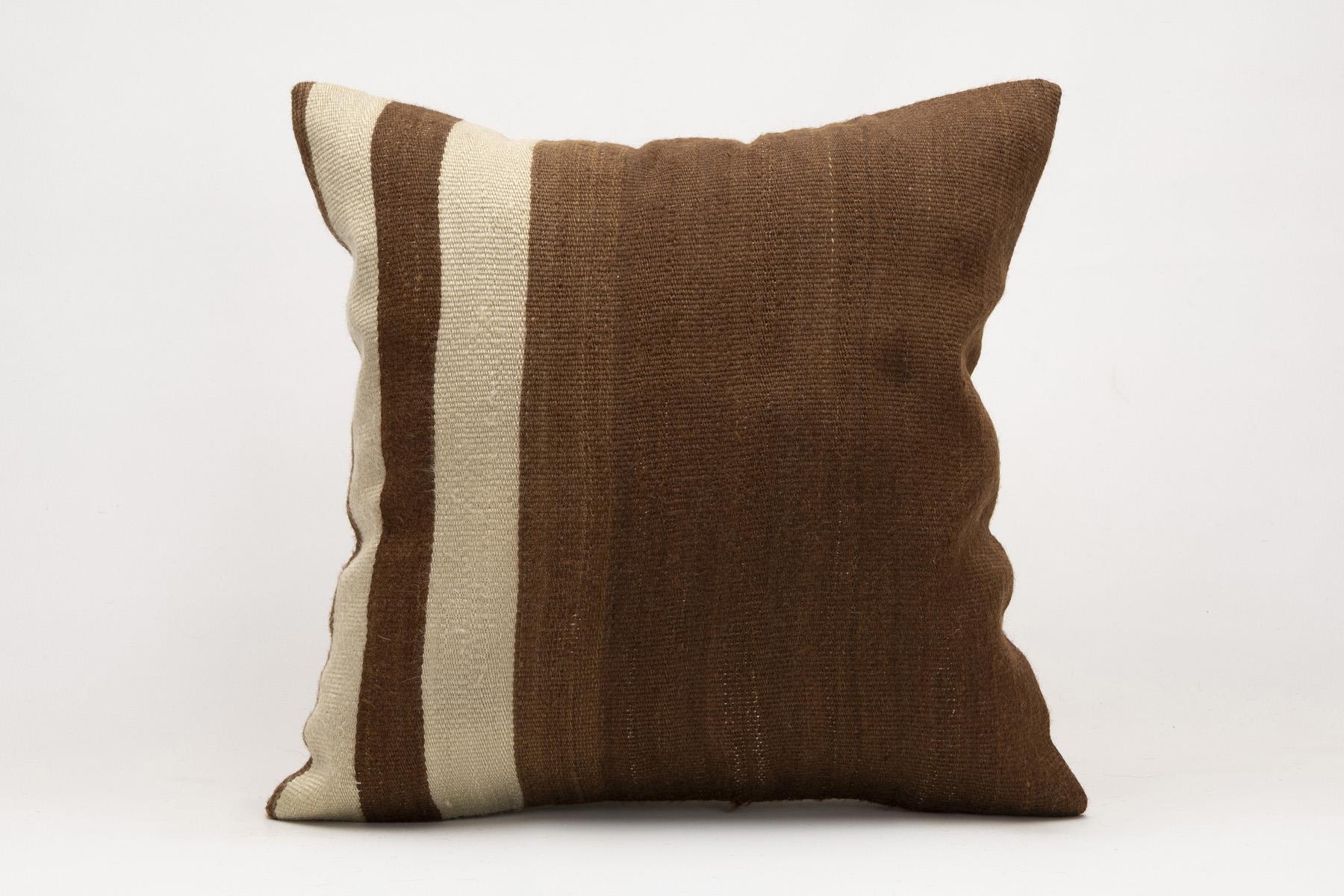 20x20 inches (50x50 cm) Kilim Pillow | KILIM WHOLESALE - Vintage Handmade Pillows - Vintage Handmade Kilim Rugs - It is 100% wool. Artistic and historical rugs. Old handwoven rugs. - Online hand woven rugs and kilim cushions sales. Shipping to a