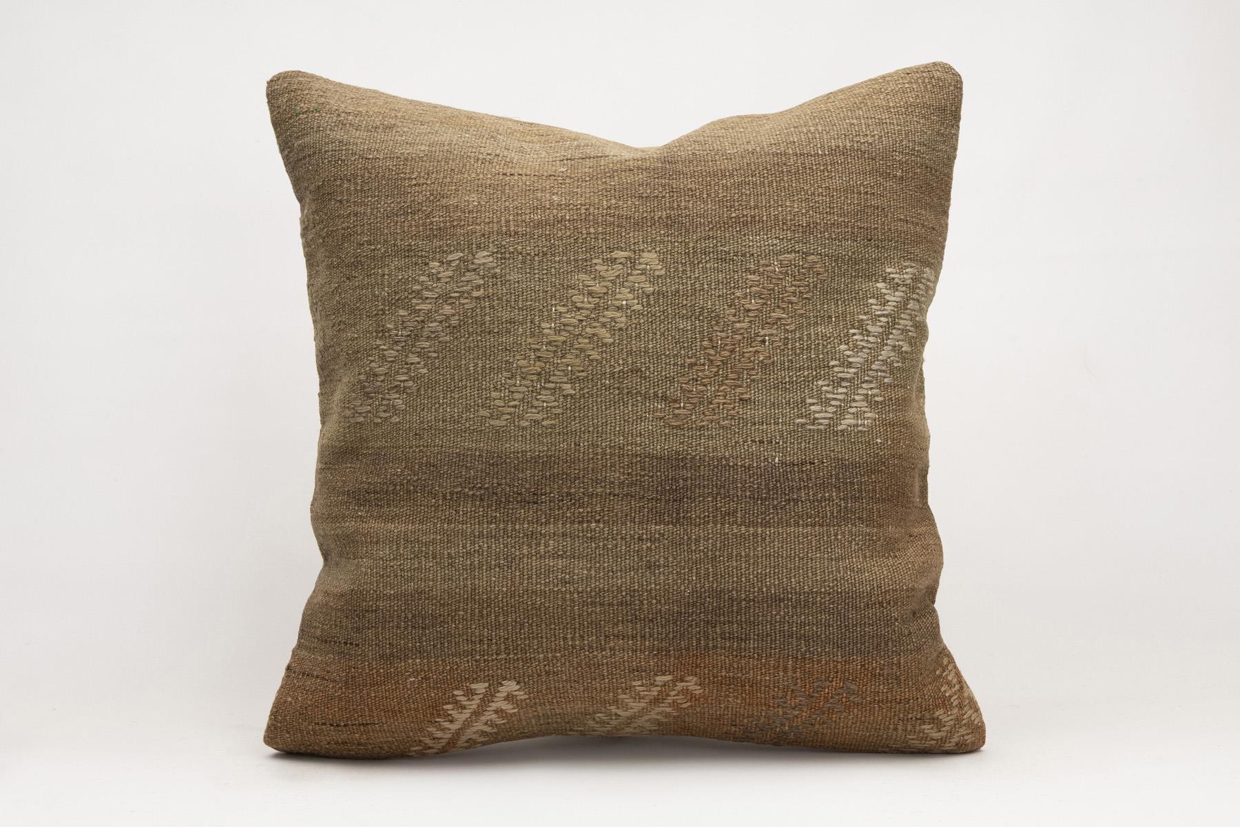 20x20 inches (50x50 cm) Kilim Pillow | KILIM WHOLESALE - Vintage Handmade Pillows - Vintage Handmade Kilim Rugs - It is 100% wool. Artistic and historical rugs. Old handwoven rugs. - Online hand woven rugs and kilim cushions sales. Shipping to a