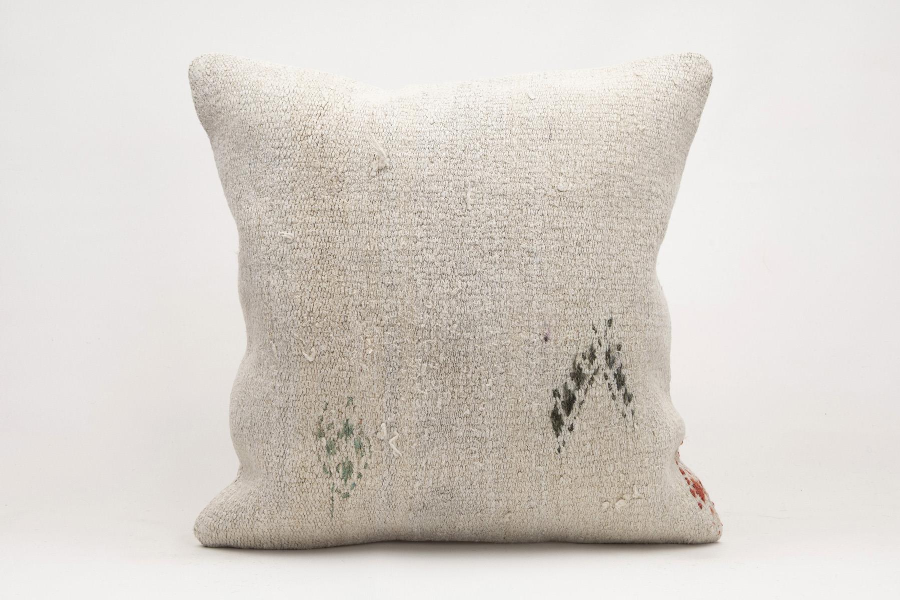 20x20 inches (50x50 cm) Kilim Pillow | KILIM WHOLESALE - Vintage Handmade Pillows - Vintage Handmade Kilim Rugs - It is 100% wool. Artistic and historical rugs. Old handwoven rugs. - Online hand woven rugs and kilim cushions sales. Shipping to a