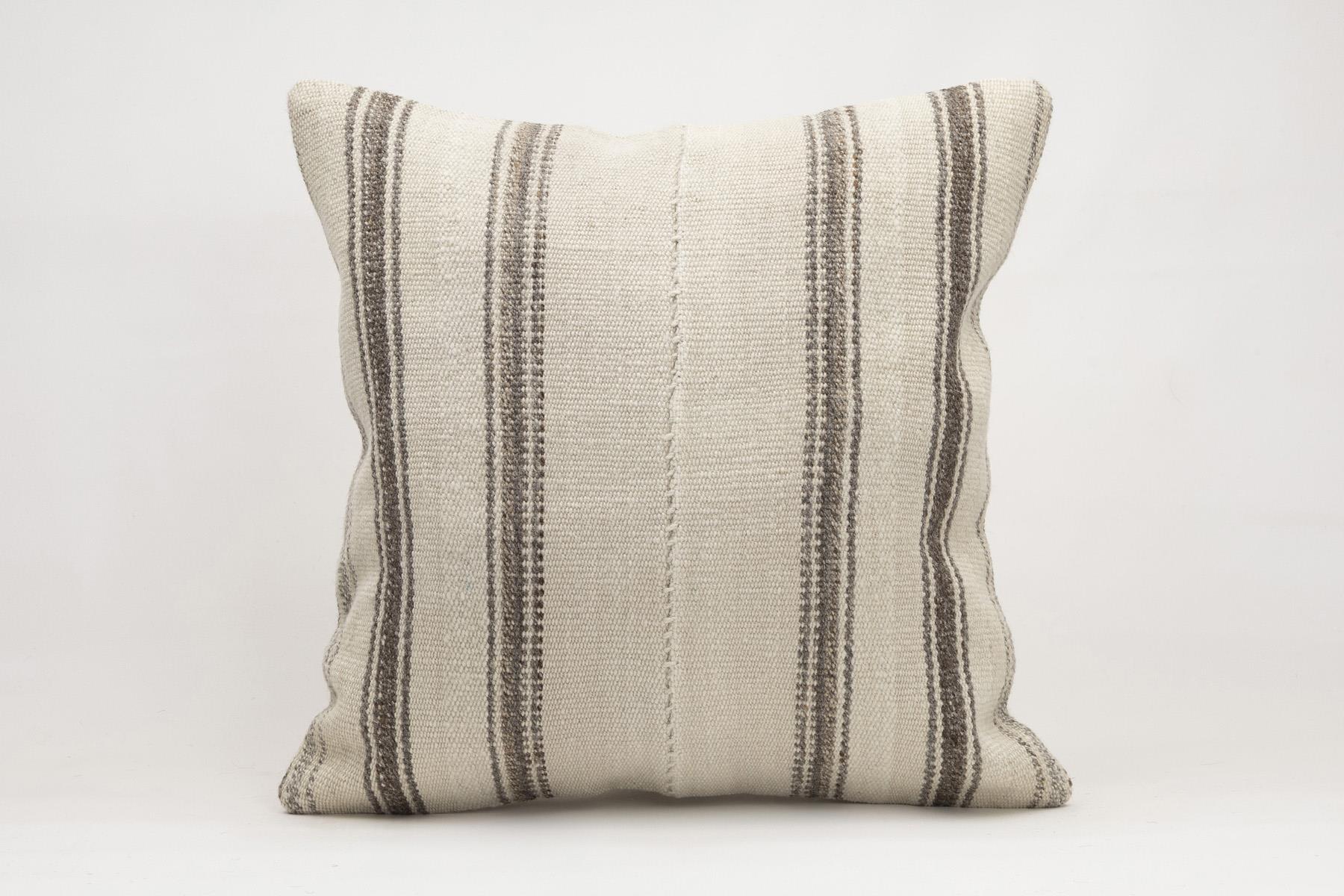 20x20 inches (50x50 cm) Kilim Pillow | KILIM WHOLESALE - Vintage Handmade Pillows - Vintage Handmade Kilim Rugs - It is 100% wool. Artistic and historical rugs. Old handwoven rugs. - Online hand woven rugs and kilim cushions sales. Shipping to a
