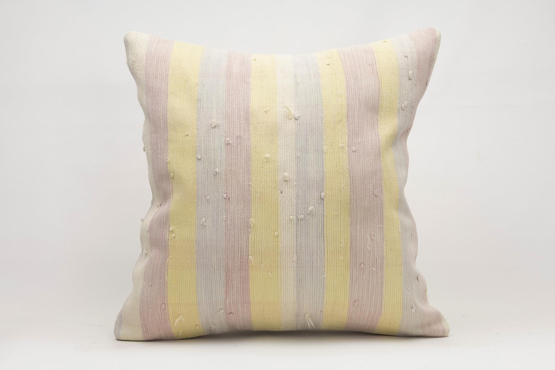 20x20 inches (50x50 cm) Kilim Pillow | KILIM WHOLESALE - Vintage Handmade Pillows - Vintage Handmade Kilim Rugs - It is 100% wool. Artistic and historical rugs. Old handwoven rugs. - Online hand woven rugs and kilim cushions sales. Shipping to a