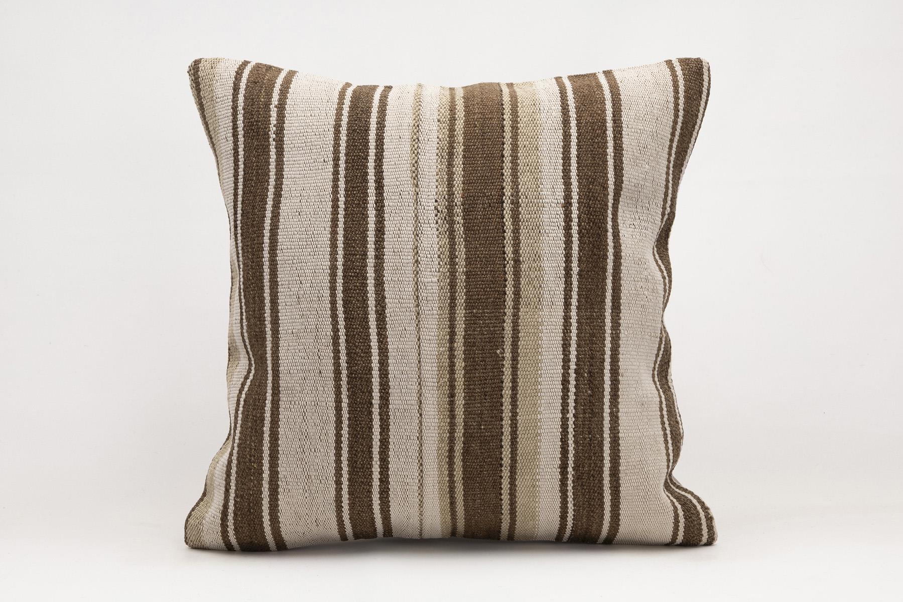 20x20 inches (50x50 cm) Kilim Pillow | KILIM WHOLESALE - Vintage Handmade Pillows - Vintage Handmade Kilim Rugs - It is 100% wool. Artistic and historical rugs. Old handwoven rugs. - Online hand woven rugs and kilim cushions sales. Shipping to a