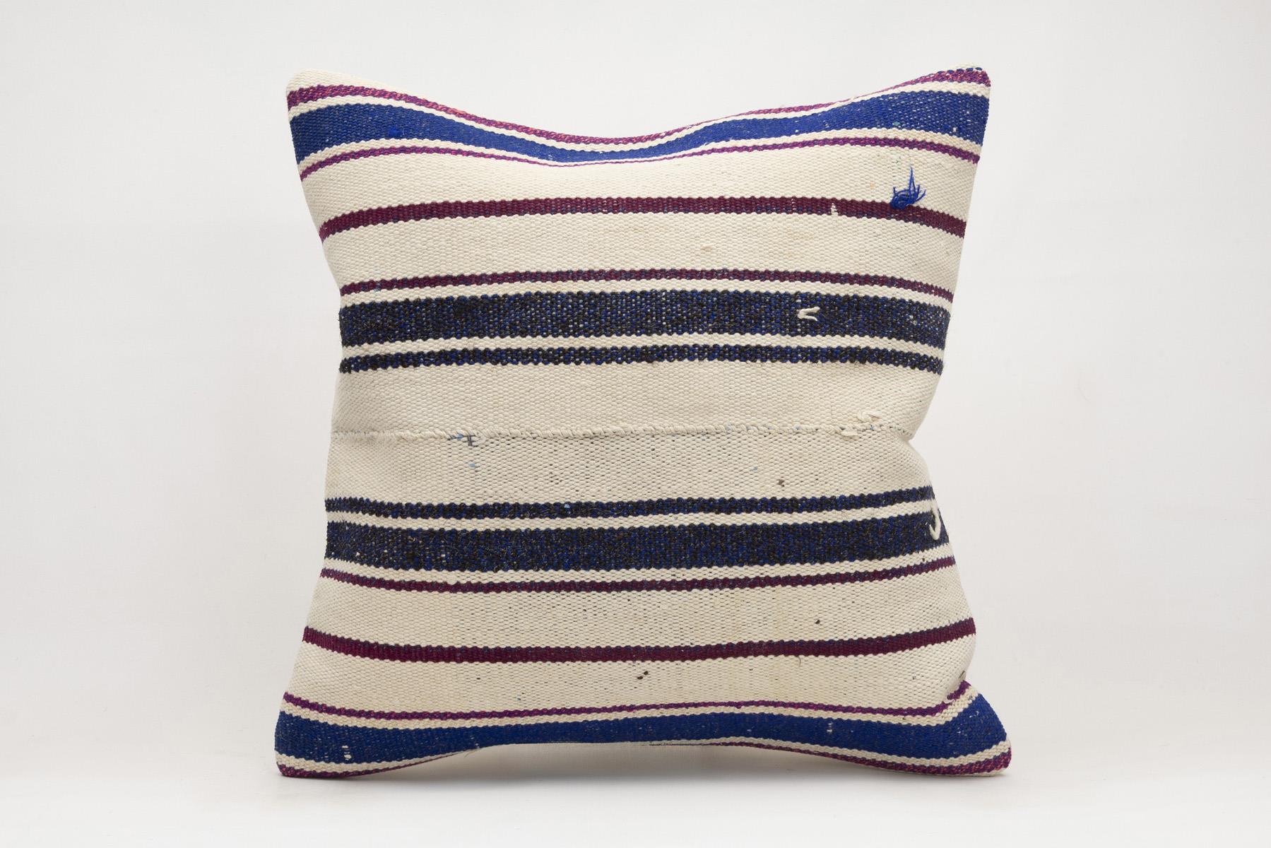 20x20 inches (50x50 cm) Kilim Pillow | KILIM WHOLESALE - Vintage Handmade Pillows - Vintage Handmade Kilim Rugs - It is 100% wool. Artistic and historical rugs. Old handwoven rugs. - Online hand woven rugs and kilim cushions sales. Shipping to a