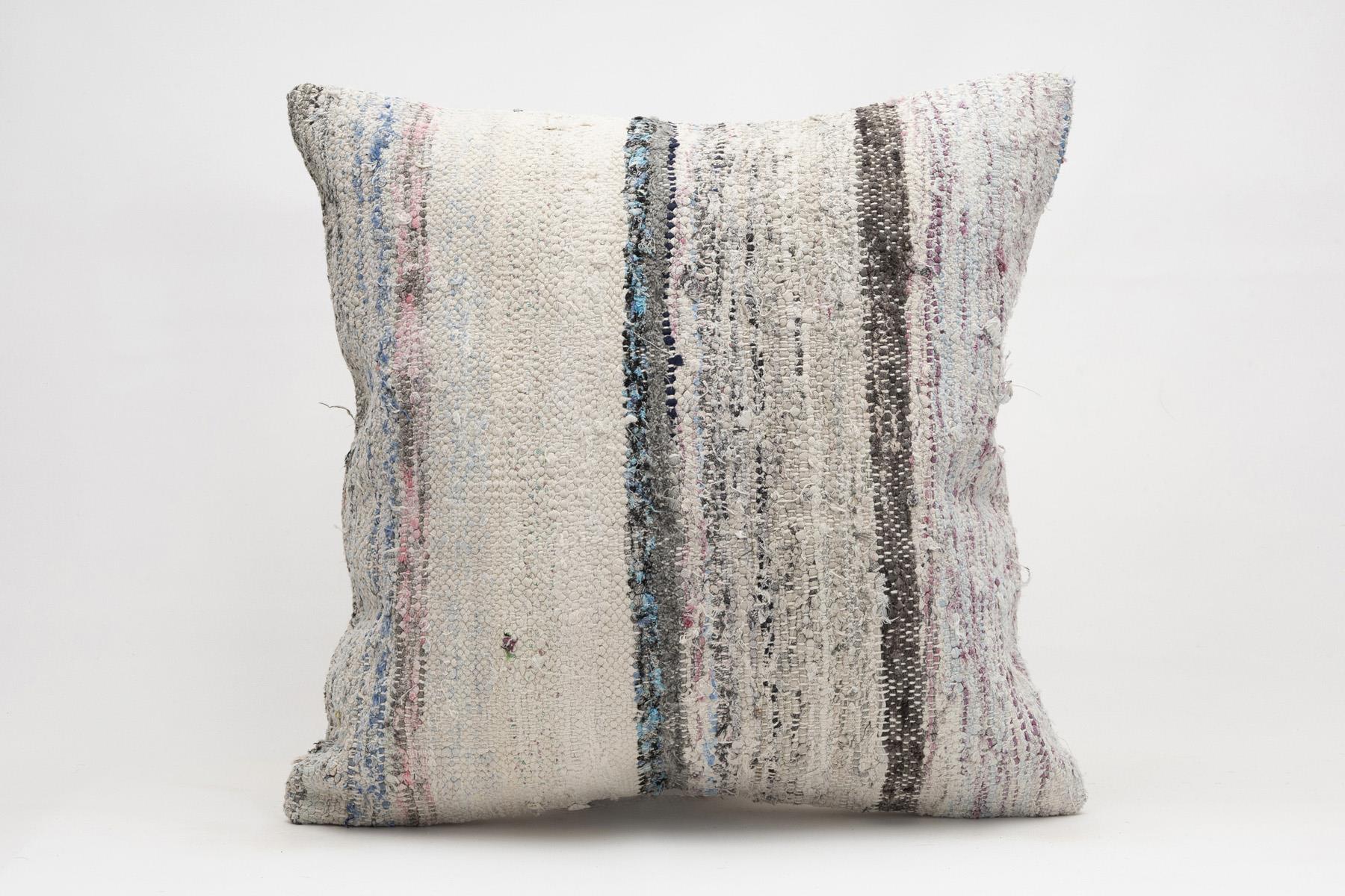20x20 inches (50x50 cm) Kilim Pillow | KILIM WHOLESALE - Vintage Handmade Pillows - Vintage Handmade Kilim Rugs - It is 100% wool. Artistic and historical rugs. Old handwoven rugs. - Online hand woven rugs and kilim cushions sales. Shipping to a
