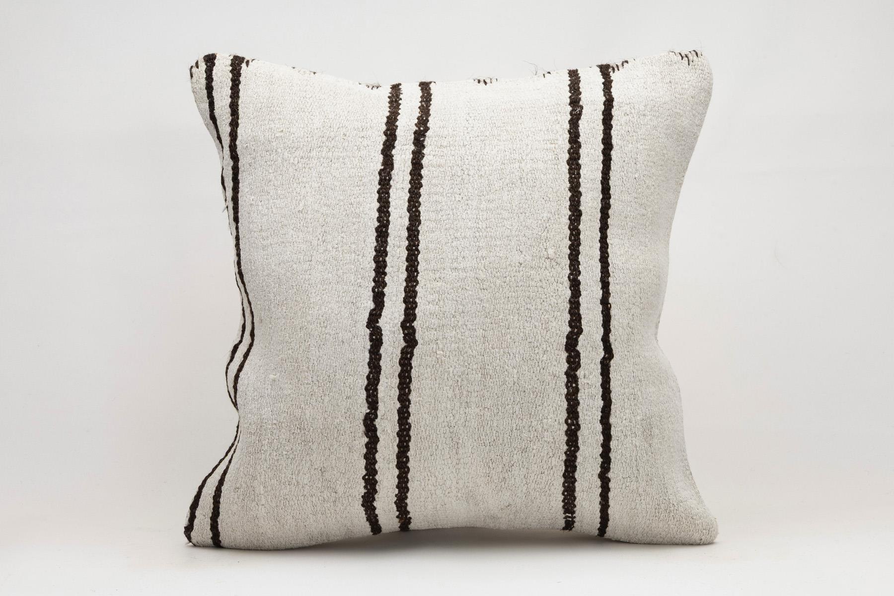 20x20 inches (50x50 cm) Kilim Pillow | KILIM WHOLESALE - Vintage Handmade Pillows - Vintage Handmade Kilim Rugs - It is 100% wool. Artistic and historical rugs. Old handwoven rugs. - Online hand woven rugs and kilim cushions sales. Shipping to a