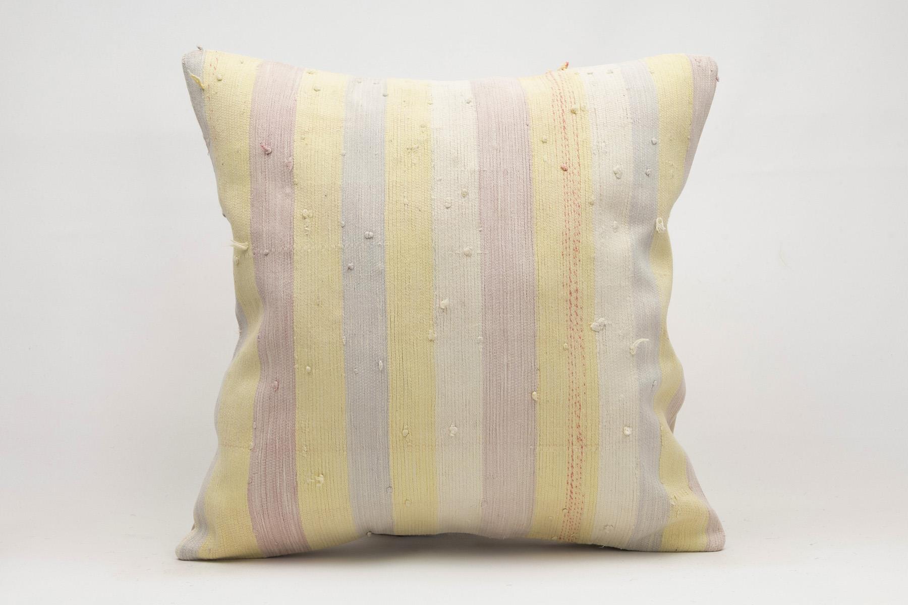 20x20 inches (50x50 cm) Kilim Pillow | KILIM WHOLESALE - Vintage Handmade Pillows - Vintage Handmade Kilim Rugs - It is 100% wool. Artistic and historical rugs. Old handwoven rugs. - Online hand woven rugs and kilim cushions sales. Shipping to a