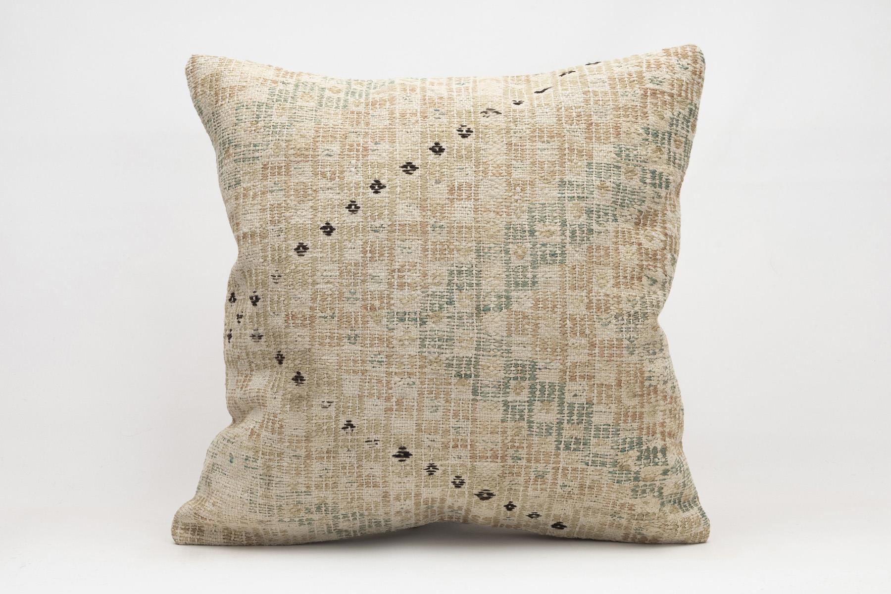 20x20 inches (50x50 cm) Kilim Pillow | KILIM WHOLESALE - Vintage Handmade Pillows - Vintage Handmade Kilim Rugs - It is 100% wool. Artistic and historical rugs. Old handwoven rugs. - Online hand woven rugs and kilim cushions sales. Shipping to a