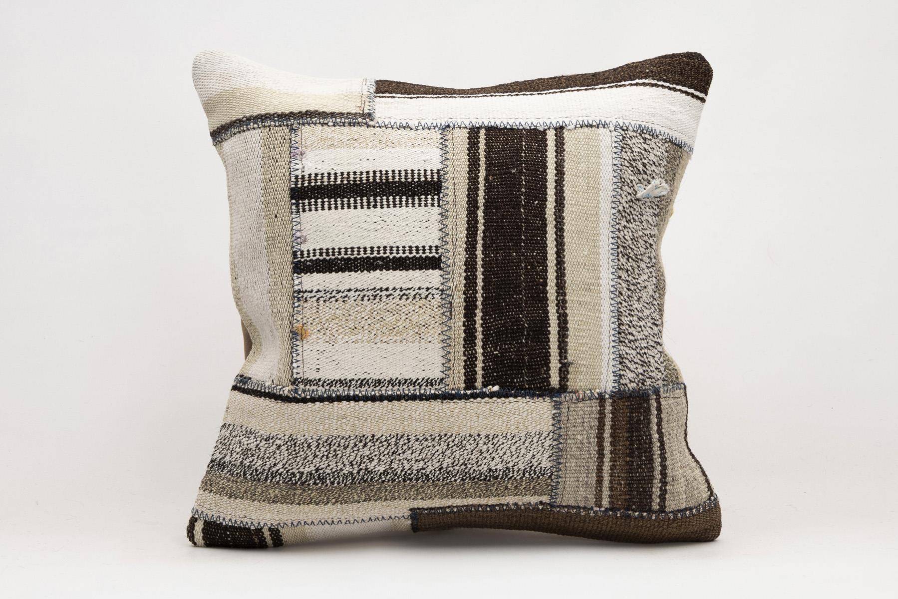 20x20 inches (50x50 cm) Kilim Pillow | KILIM WHOLESALE - Vintage Handmade Pillows - Vintage Handmade Kilim Rugs - It is 100% wool. Artistic and historical rugs. Old handwoven rugs. - Online hand woven rugs and kilim cushions sales. Shipping to a
