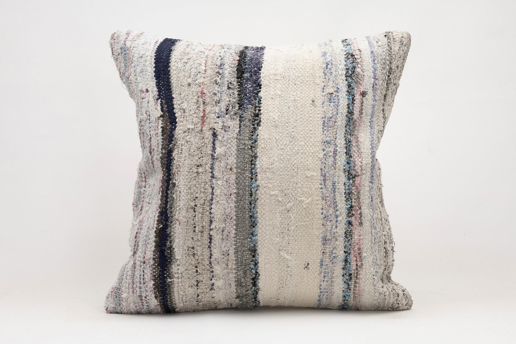 20x20 inches (50x50 cm) Kilim Pillow | KILIM WHOLESALE - Vintage Handmade Pillows - Vintage Handmade Kilim Rugs - It is 100% wool. Artistic and historical rugs. Old handwoven rugs. - Online hand woven rugs and kilim cushions sales. Shipping to a