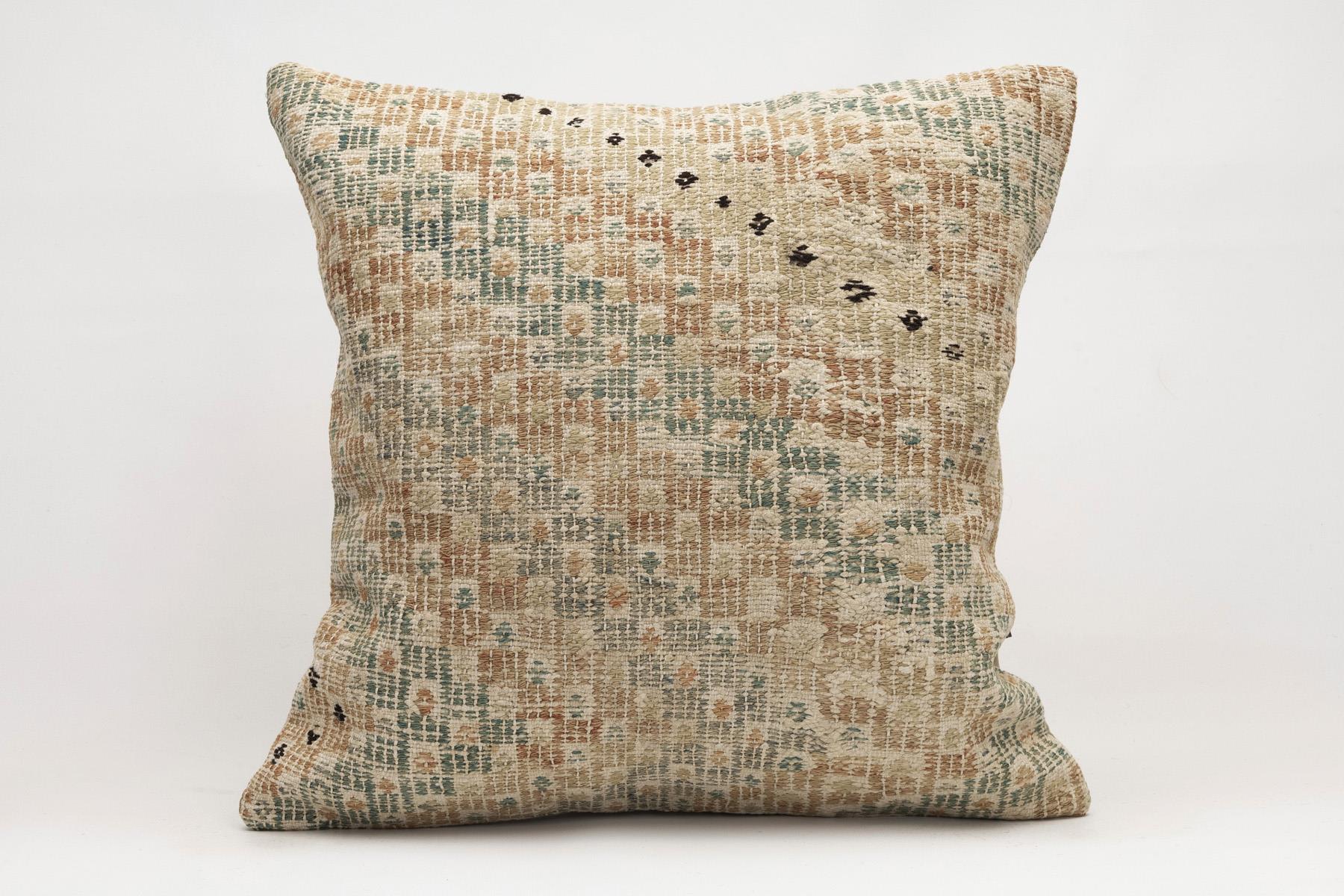 20x20 inches (50x50 cm) Kilim Pillow | KILIM WHOLESALE - Vintage Handmade Pillows - Vintage Handmade Kilim Rugs - It is 100% wool. Artistic and historical rugs. Old handwoven rugs. - Online hand woven rugs and kilim cushions sales. Shipping to a