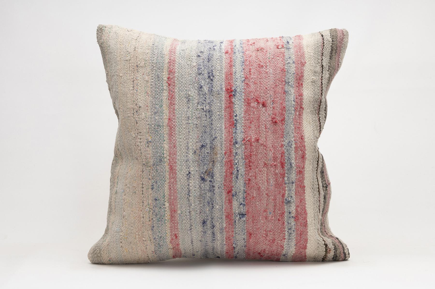 20x20 inches (50x50 cm) Kilim Pillow | KILIM WHOLESALE - Vintage Handmade Pillows - Vintage Handmade Kilim Rugs - It is 100% wool. Artistic and historical rugs. Old handwoven rugs. - Online hand woven rugs and kilim cushions sales. Shipping to a