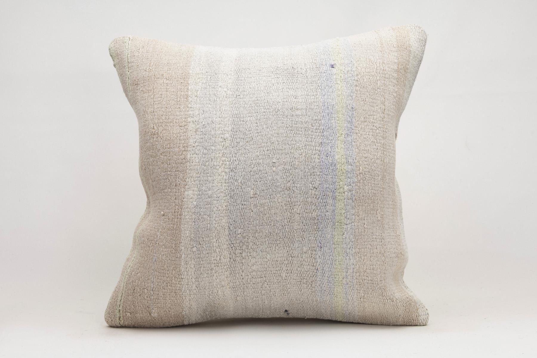 20x20 inches (50x50 cm) Kilim Pillow | KILIM WHOLESALE - Vintage Handmade Pillows - Vintage Handmade Kilim Rugs - It is 100% wool. Artistic and historical rugs. Old handwoven rugs. - Online hand woven rugs and kilim cushions sales. Shipping to a