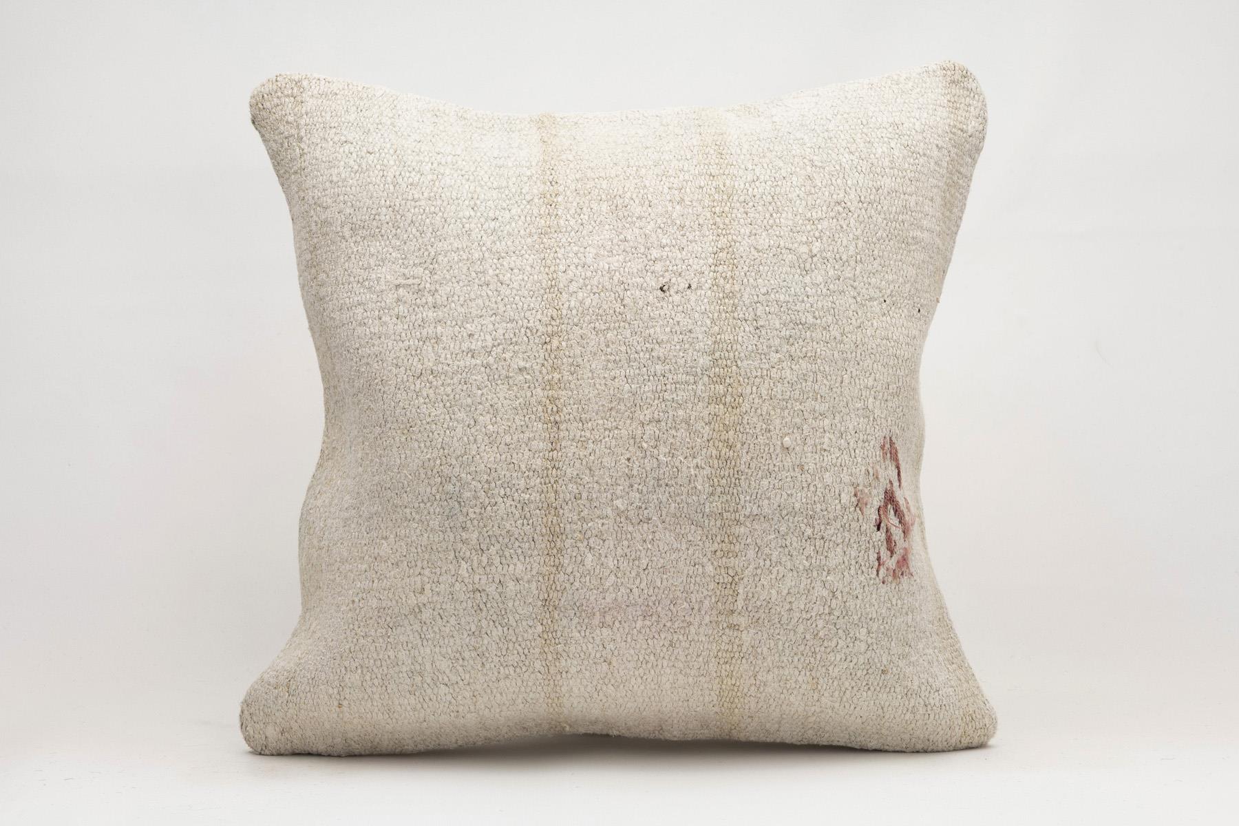 20x20 inches (50x50 cm) Kilim Pillow | KILIM WHOLESALE - Vintage Handmade Pillows - Vintage Handmade Kilim Rugs - It is 100% wool. Artistic and historical rugs. Old handwoven rugs. - Online hand woven rugs and kilim cushions sales. Shipping to a