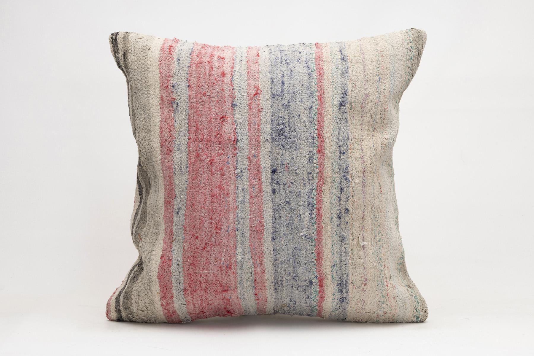 20x20 inches (50x50 cm) Kilim Pillow | KILIM WHOLESALE - Vintage Handmade Pillows - Vintage Handmade Kilim Rugs - It is 100% wool. Artistic and historical rugs. Old handwoven rugs. - Online hand woven rugs and kilim cushions sales. Shipping to a