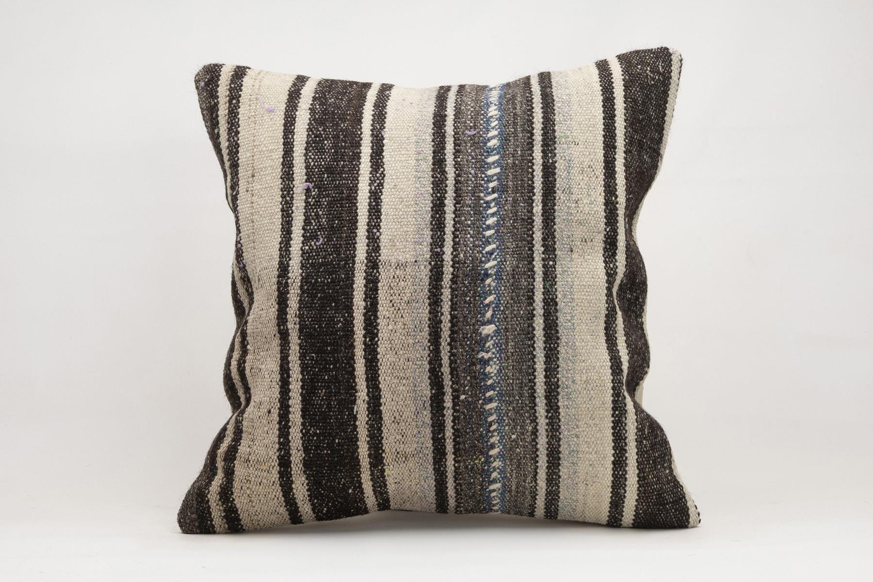 20x20 inches (50x50 cm) Kilim Pillow | KILIM WHOLESALE - Vintage Handmade Pillows - Vintage Handmade Kilim Rugs - It is 100% wool. Artistic and historical rugs. Old handwoven rugs. - Online hand woven rugs and kilim cushions sales. Shipping to a