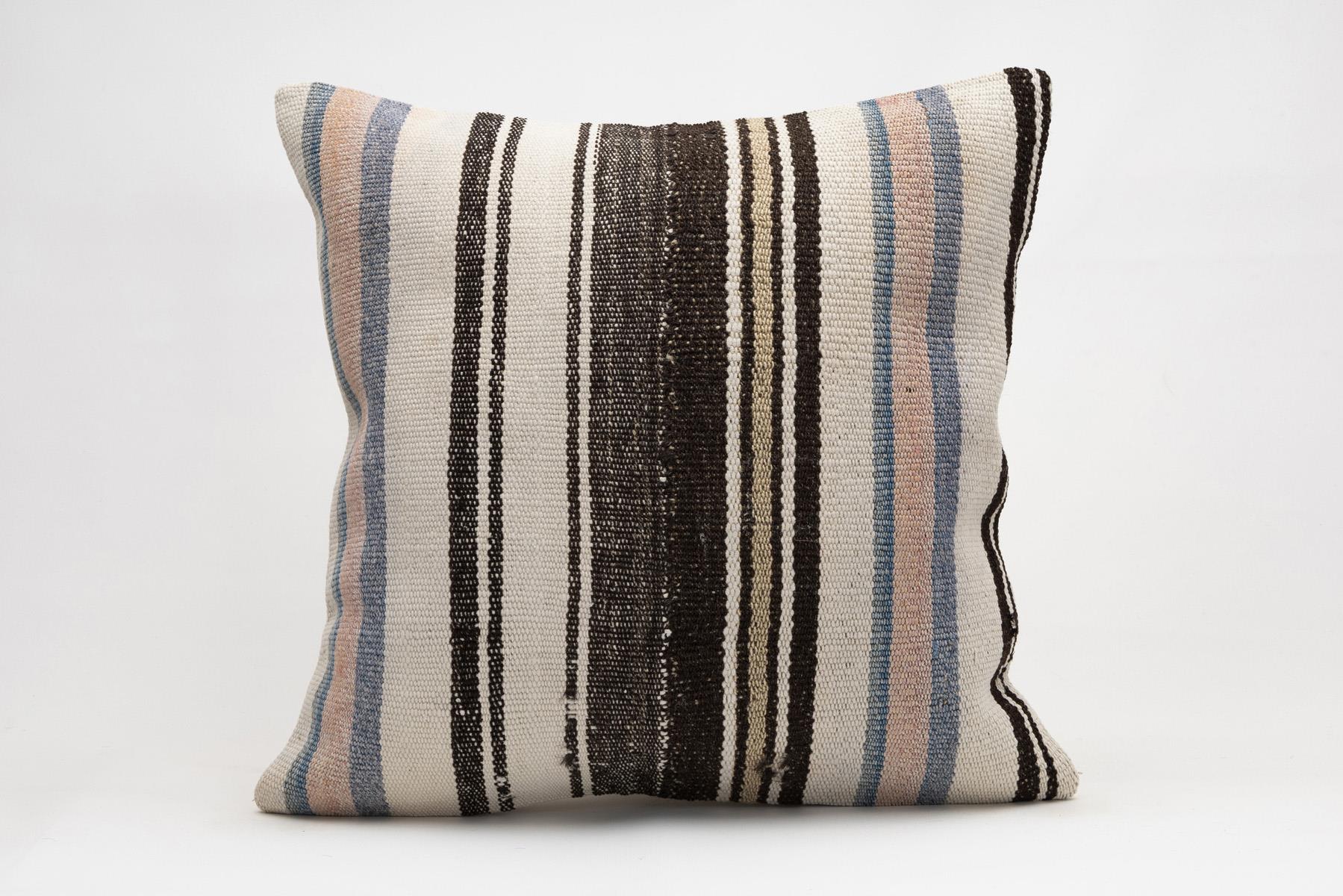 20x20 inches (50x50 cm) Kilim Pillow | KILIM WHOLESALE - Vintage Handmade Pillows - Vintage Handmade Kilim Rugs - It is 100% wool. Artistic and historical rugs. Old handwoven rugs. - Online hand woven rugs and kilim cushions sales. Shipping to a