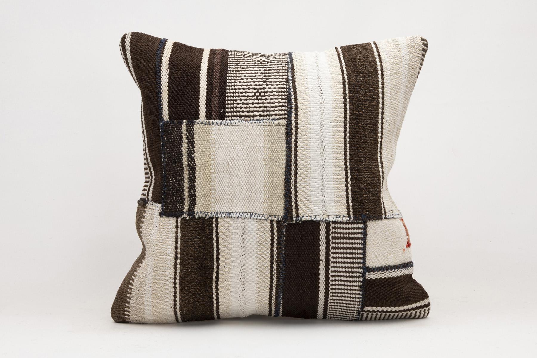 20x20 inches (50x50 cm) Kilim Pillow | KILIM WHOLESALE - Vintage Handmade Pillows - Vintage Handmade Kilim Rugs - It is 100% wool. Artistic and historical rugs. Old handwoven rugs. - Online hand woven rugs and kilim cushions sales. Shipping to a