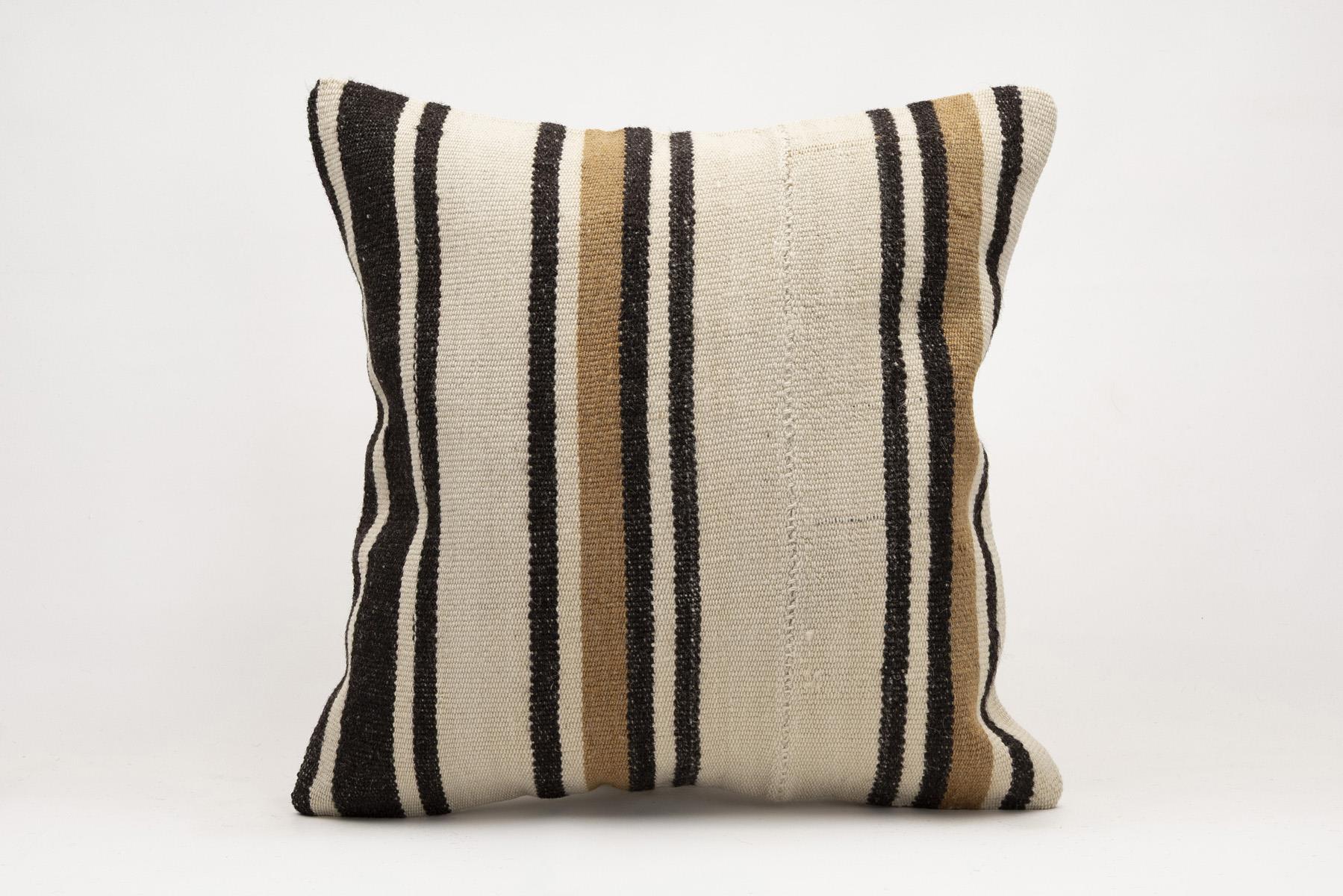 20x20 inches (50x50 cm) Kilim Pillow | KILIM WHOLESALE - Vintage Handmade Pillows - Vintage Handmade Kilim Rugs - It is 100% wool. Artistic and historical rugs. Old handwoven rugs. - Online hand woven rugs and kilim cushions sales. Shipping to a