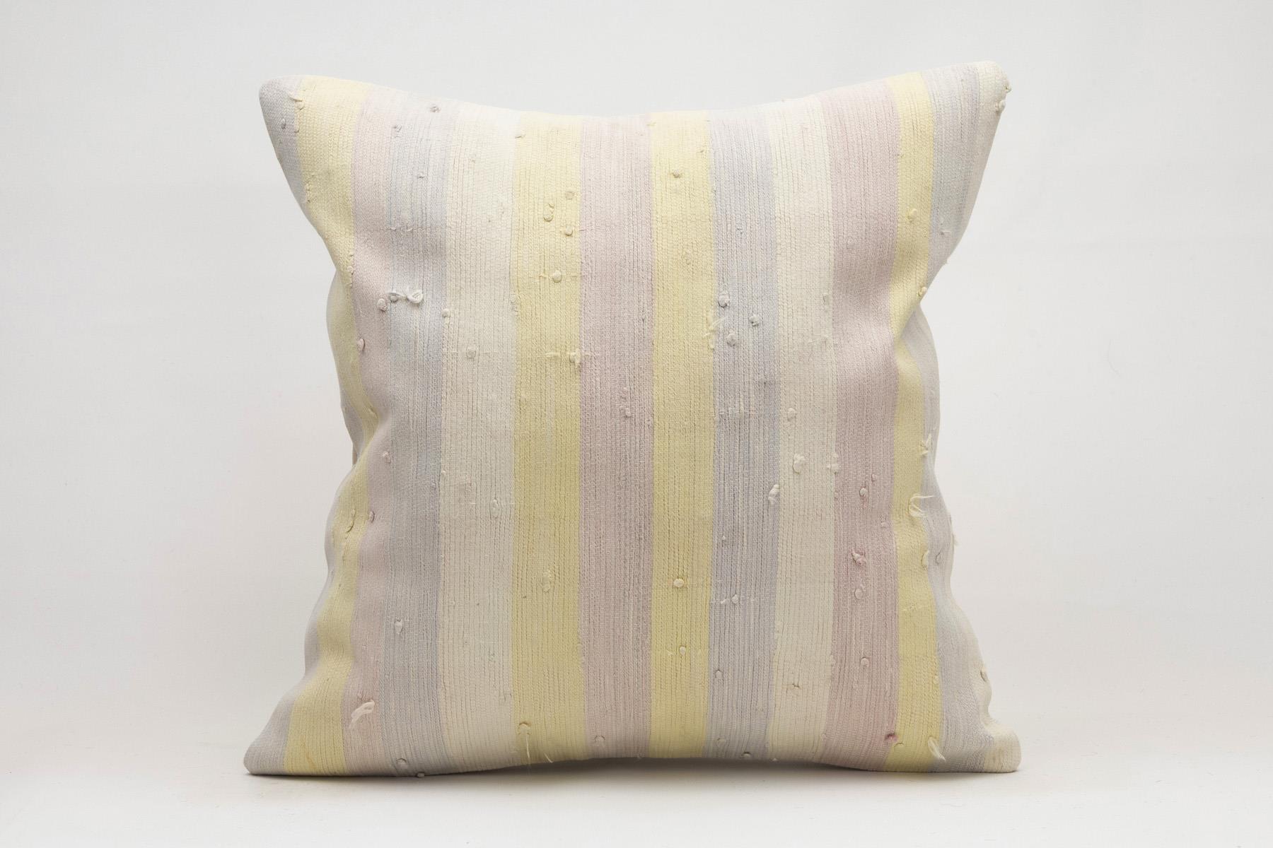 20x20 inches (50x50 cm) Kilim Pillow | KILIM WHOLESALE - Vintage Handmade Pillows - Vintage Handmade Kilim Rugs - It is 100% wool. Artistic and historical rugs. Old handwoven rugs. - Online hand woven rugs and kilim cushions sales. Shipping to a