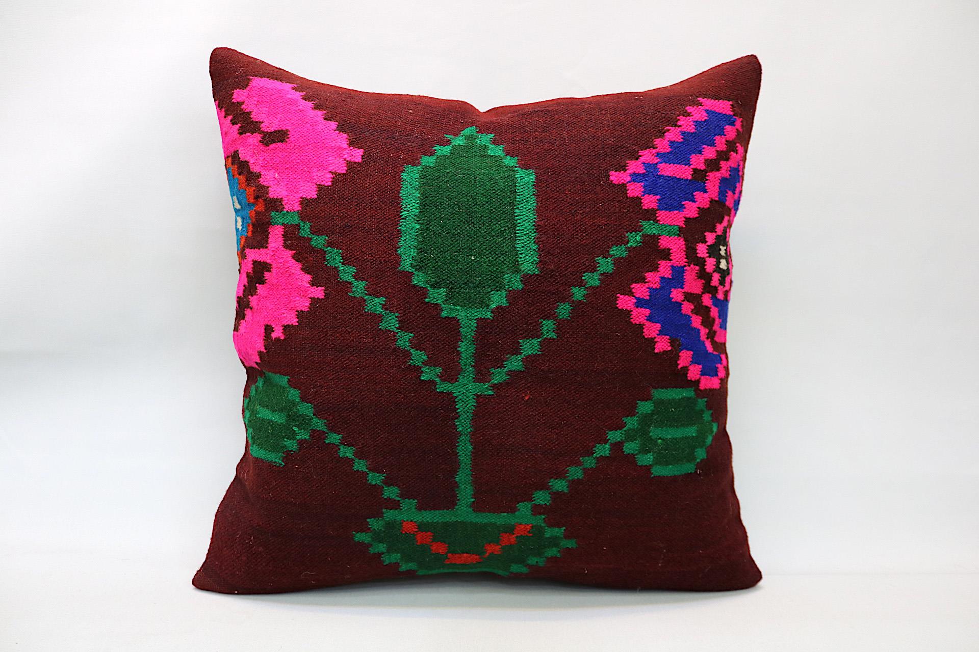 16x24 inches (40x60 cm) Kilim Pillow | KILIM WHOLESALE - Vintage Handmade Pillows - Vintage Handmade Kilim Rugs - It is 100% wool. Artistic and historical rugs. Old handwoven rugs. - Online hand woven rugs and kilim cushions sales. Shipping to a