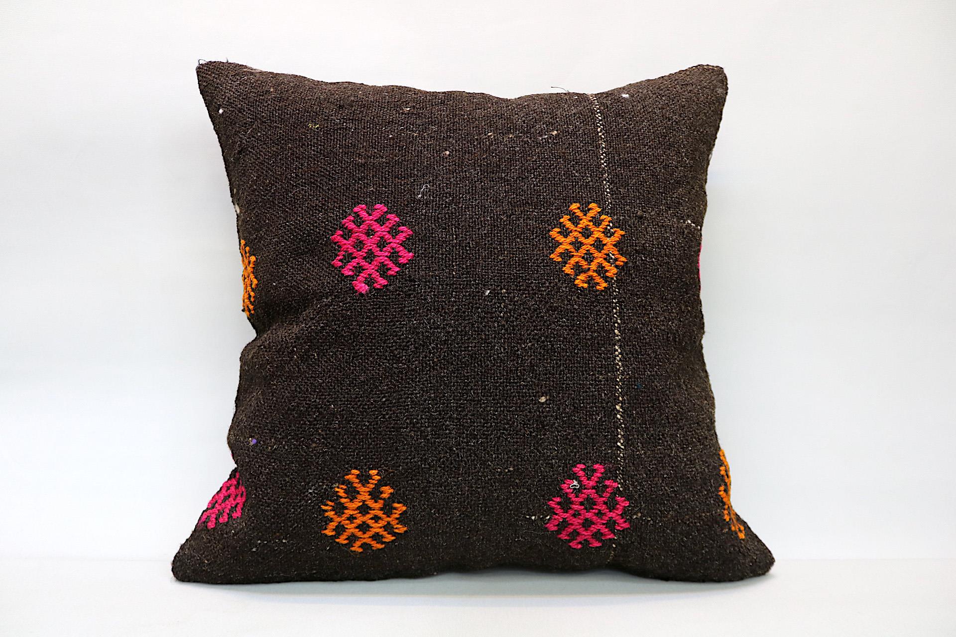 16x24 inches (40x60 cm) Kilim Pillow | KILIM WHOLESALE - Vintage Handmade Pillows - Vintage Handmade Kilim Rugs - It is 100% wool. Artistic and historical rugs. Old handwoven rugs. - Online hand woven rugs and kilim cushions sales. Shipping to a