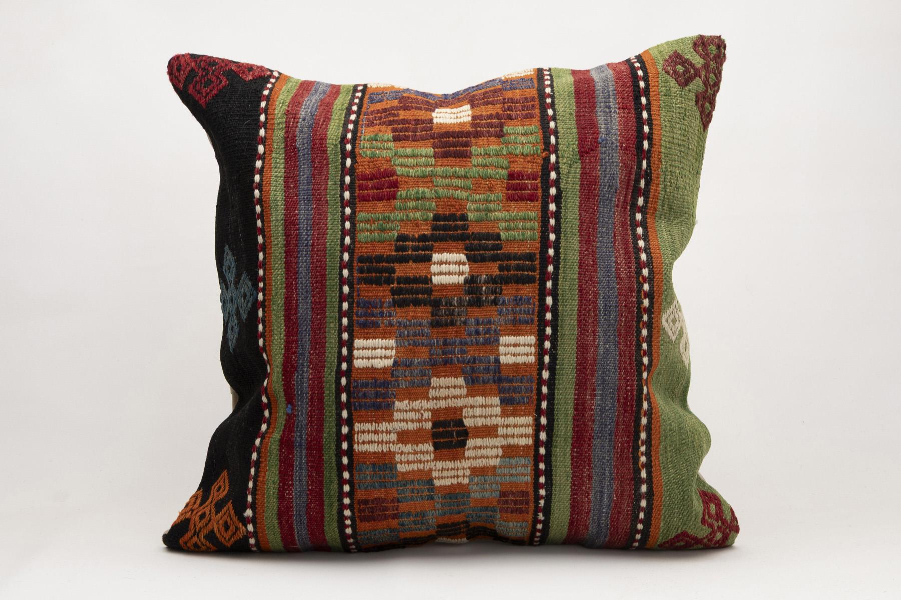 16x24 inches (40x60 cm) Kilim Pillow | KILIM WHOLESALE - Vintage Handmade Pillows - Vintage Handmade Kilim Rugs - It is 100% wool. Artistic and historical rugs. Old handwoven rugs. - Online hand woven rugs and kilim cushions sales. Shipping to a